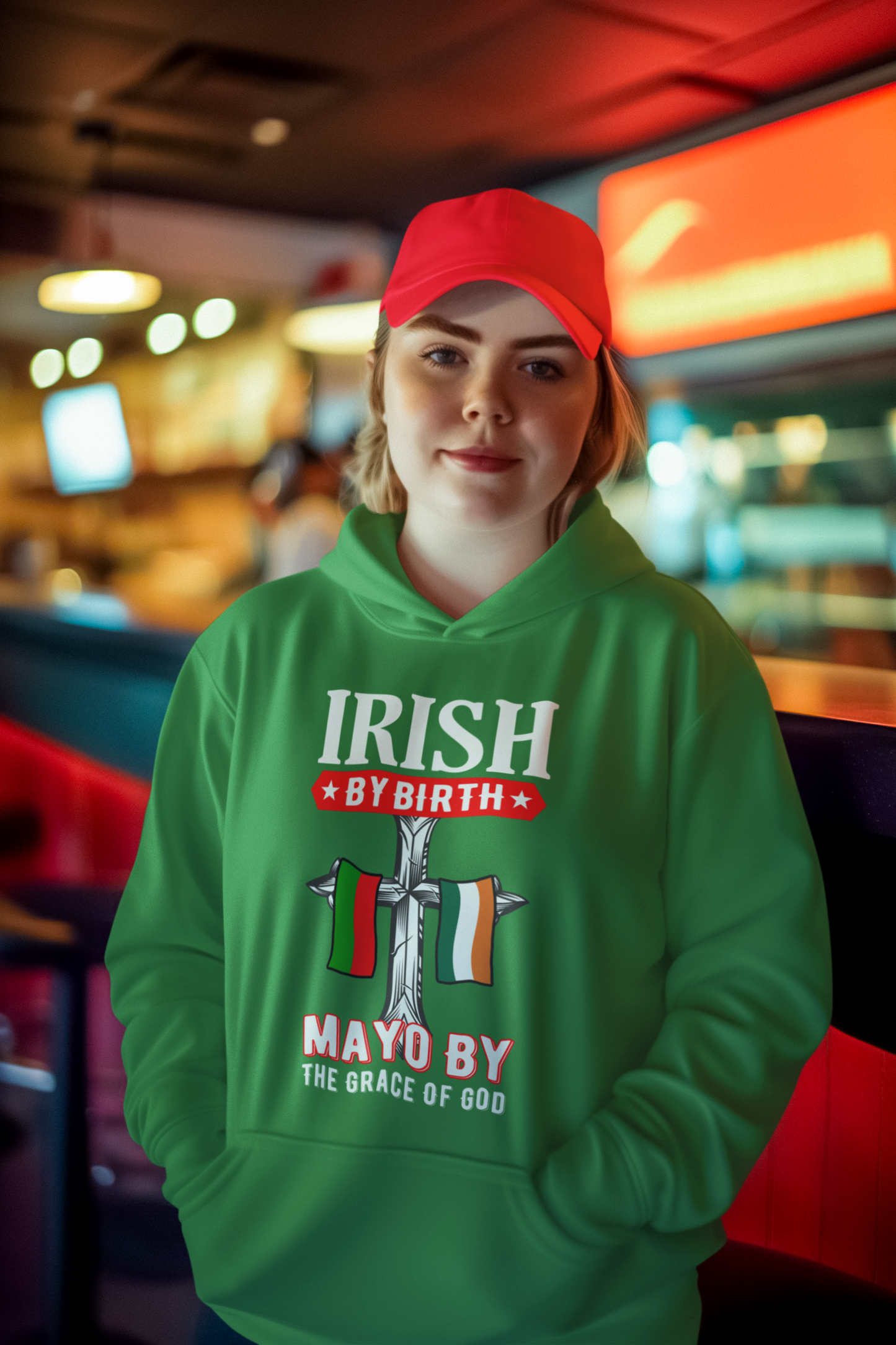 Mayo Hoodie Irish By Birth Classic Adult Mayo Hoodies