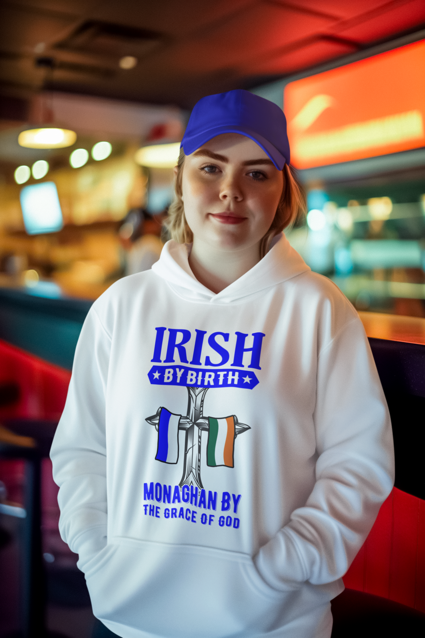 County Monaghan Irish By Birth Classic Adult Hoodie