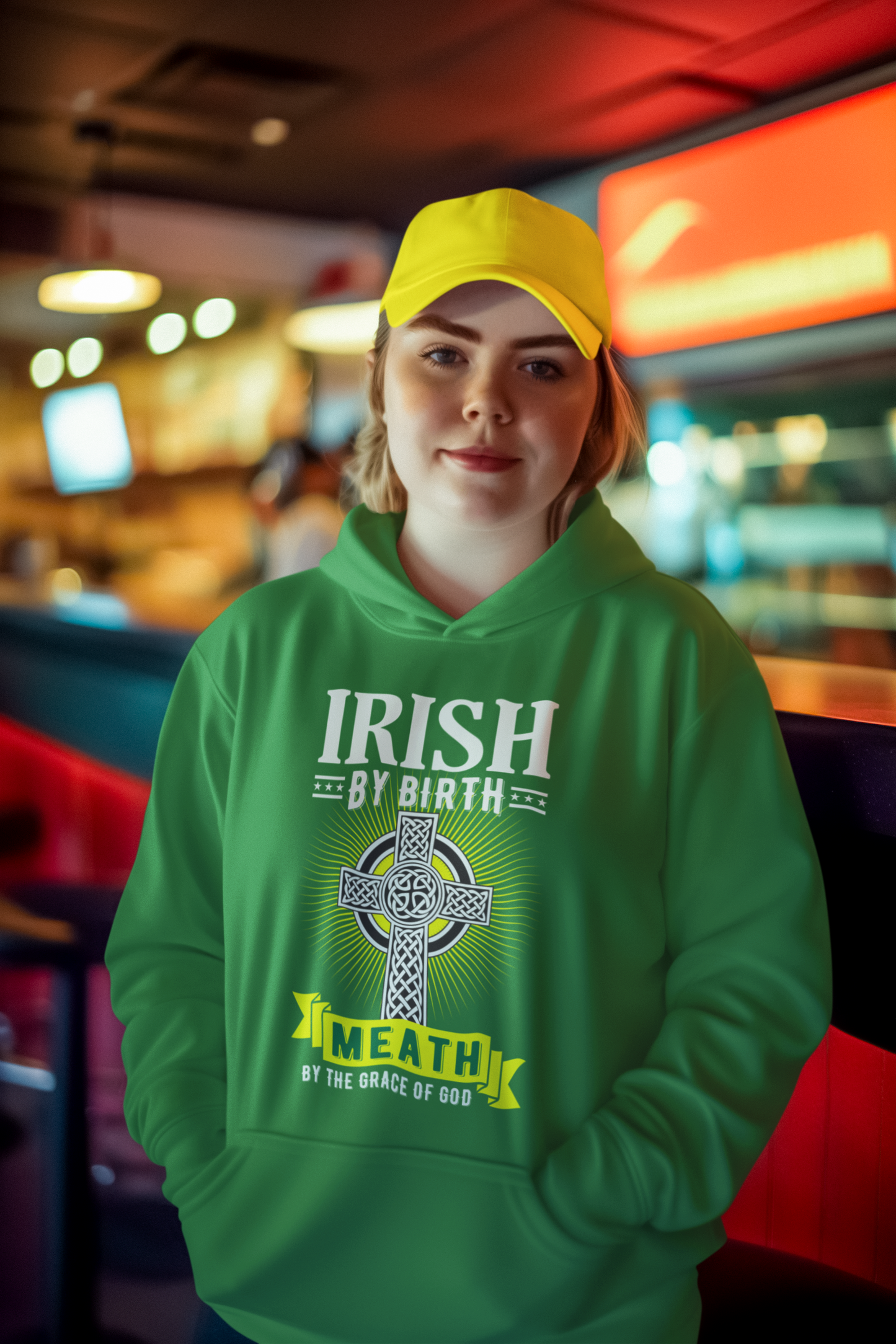 Meath Hoodie Irish By Birth Celtic Cross Classic Adult Hoodie