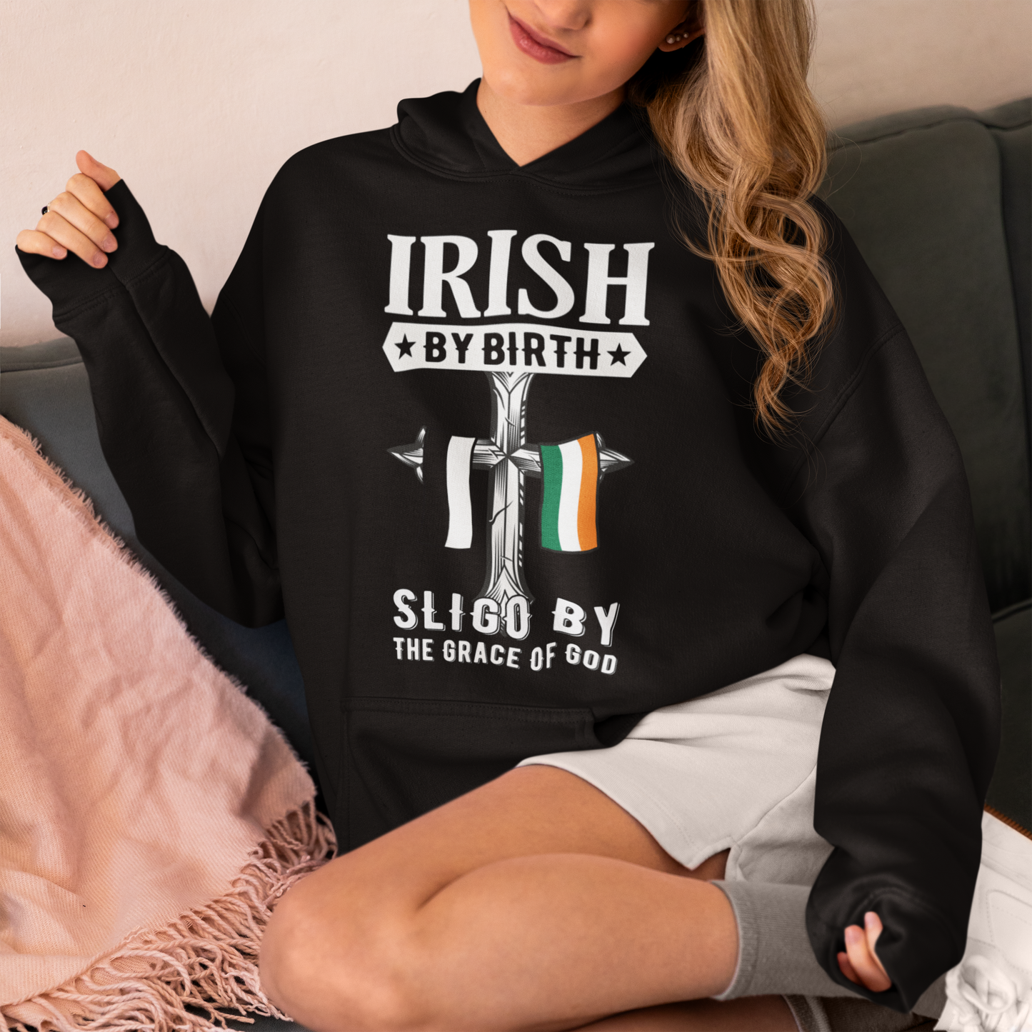 County Sligo Irish By Birth Classic Adult Hoodie
