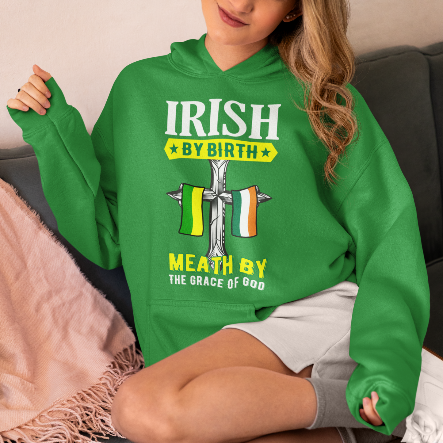 Meath Irish By Birth Classic Meath Hoodie