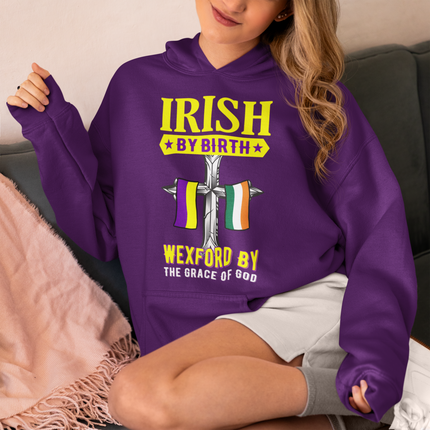 County Wexford irish Classic Adult Hoodie