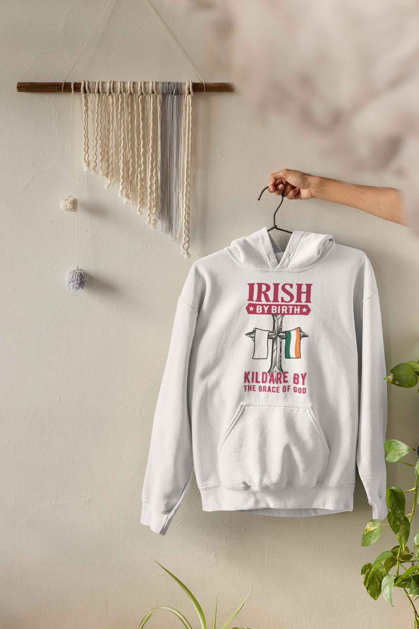 County Kildare Irish By Birth Classic Adult Hoodie