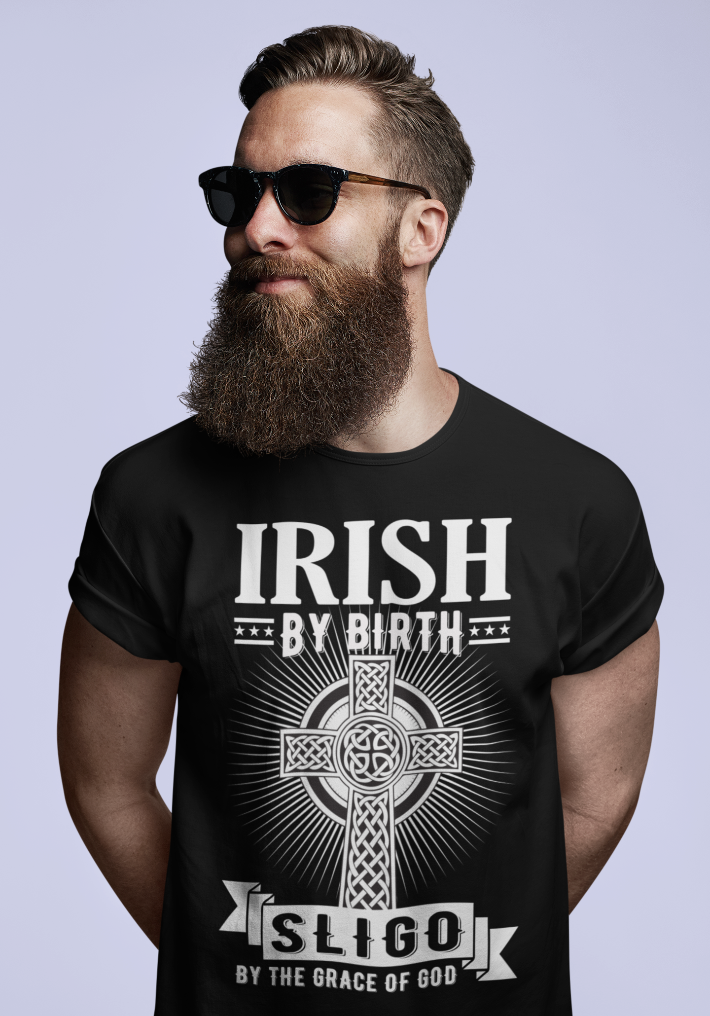 Sligo Irish By Birth Classic Heavy Cotton Adult T-Shirt
