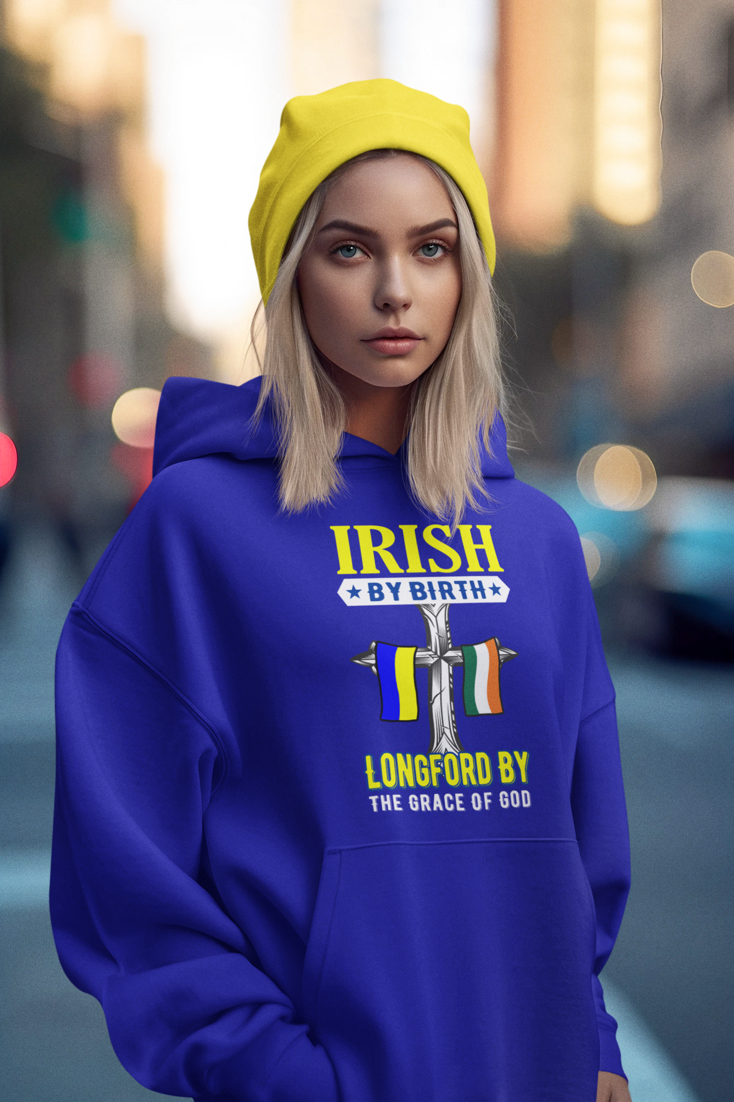 County Longford Irish By Birth Classic Adult Hoodie
