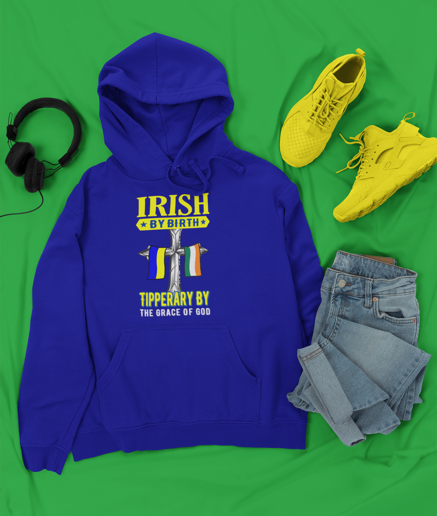 County Tipperary Irish By Birth Classic Adult Hoodie
