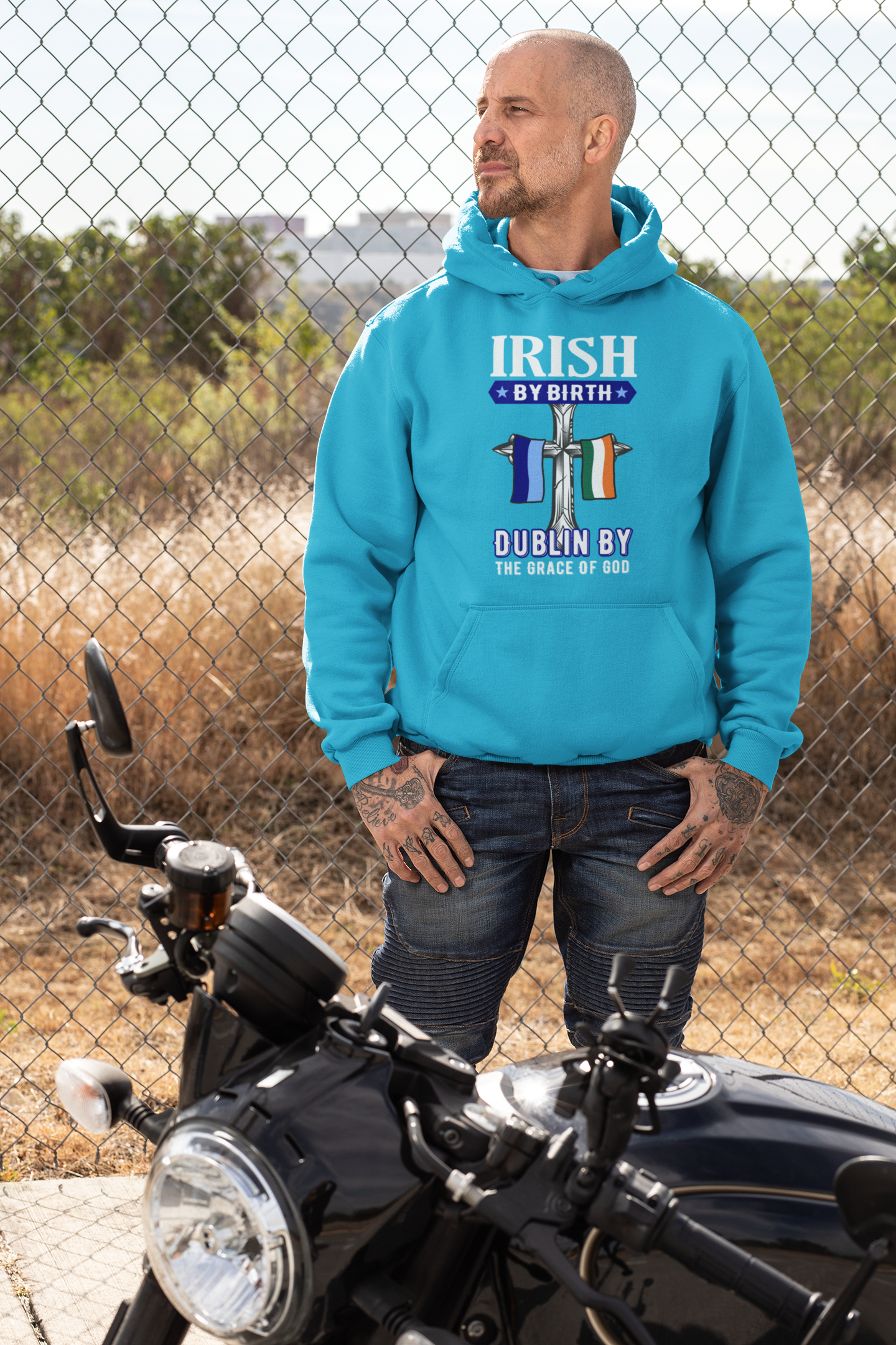 Dublin Hoodie Irish By Birth Dublin By The Grace Of God Dublin Hoodies
