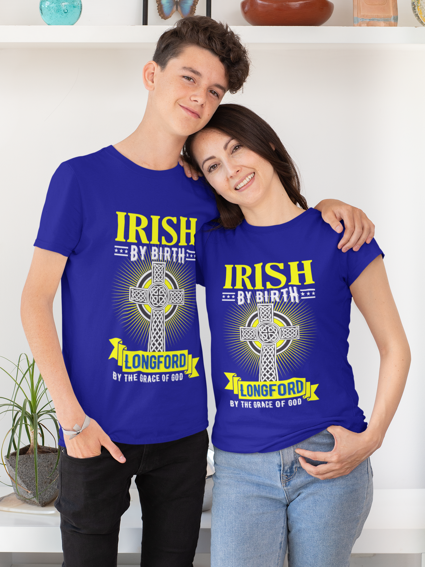 County Longford Irish By Birth T-Shirt