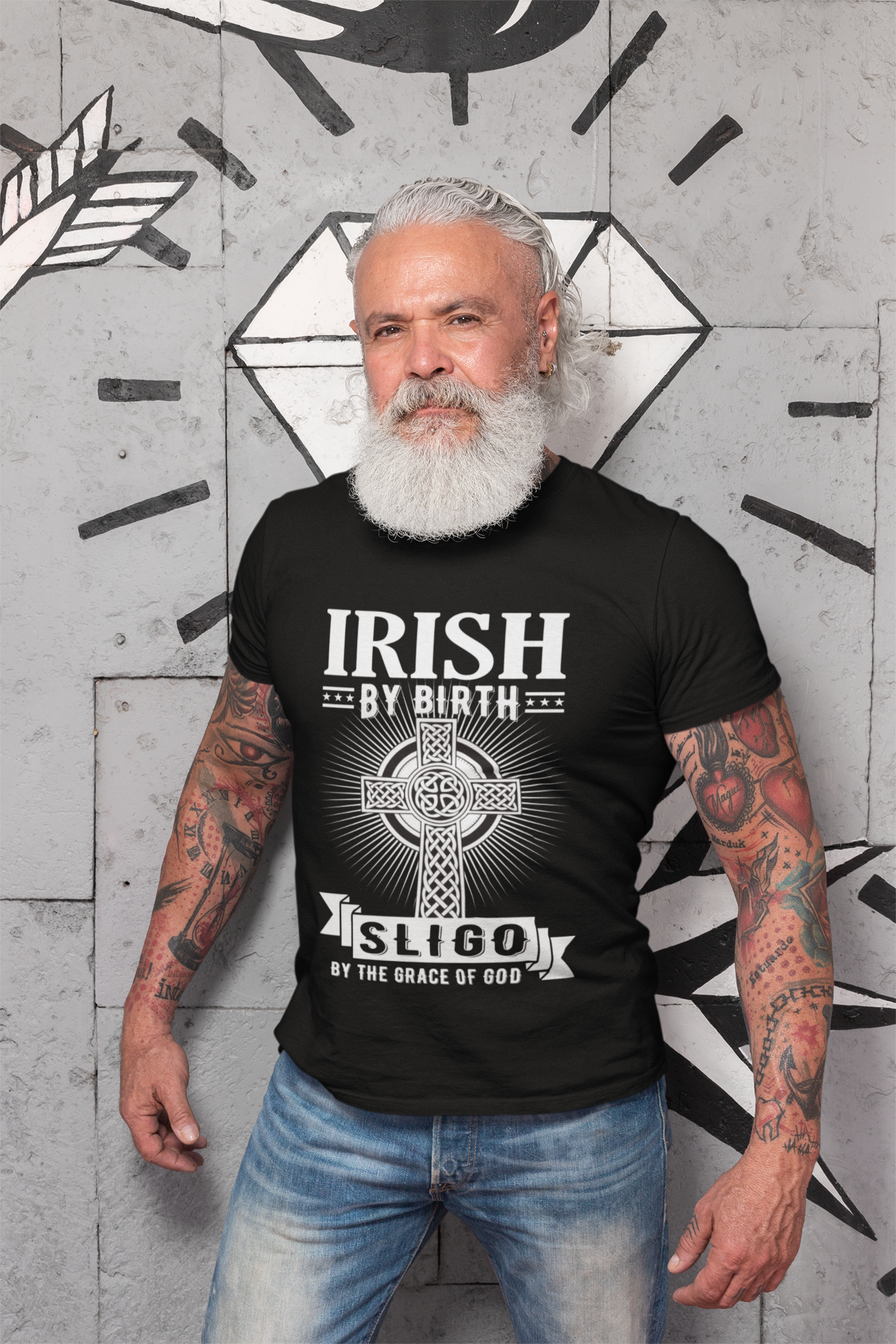 Sligo Irish By Birth Classic Heavy Cotton Adult T-Shirt