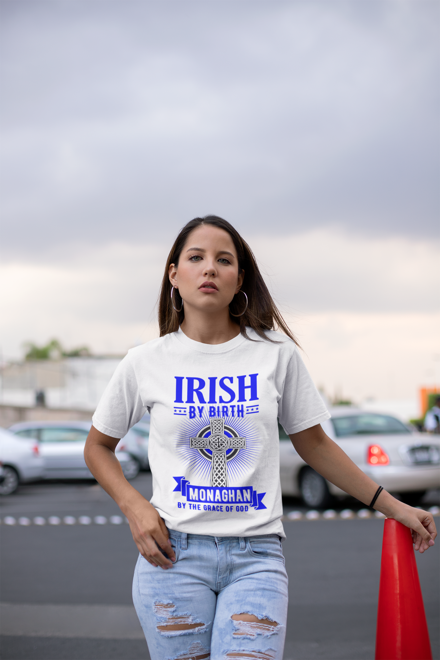 Irish By Birth Monaghan By The Grace Of God T Shirt Celtic Cross T Shirt