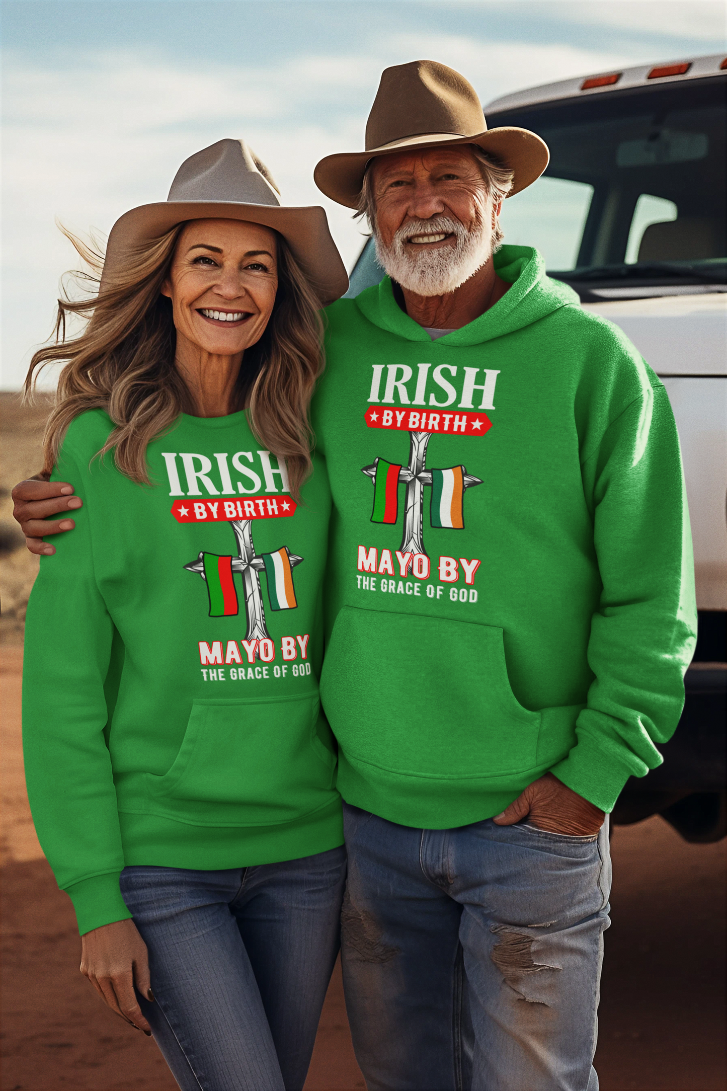 Mayo Hoodie Irish By Birth Classic Adult Mayo Hoodies