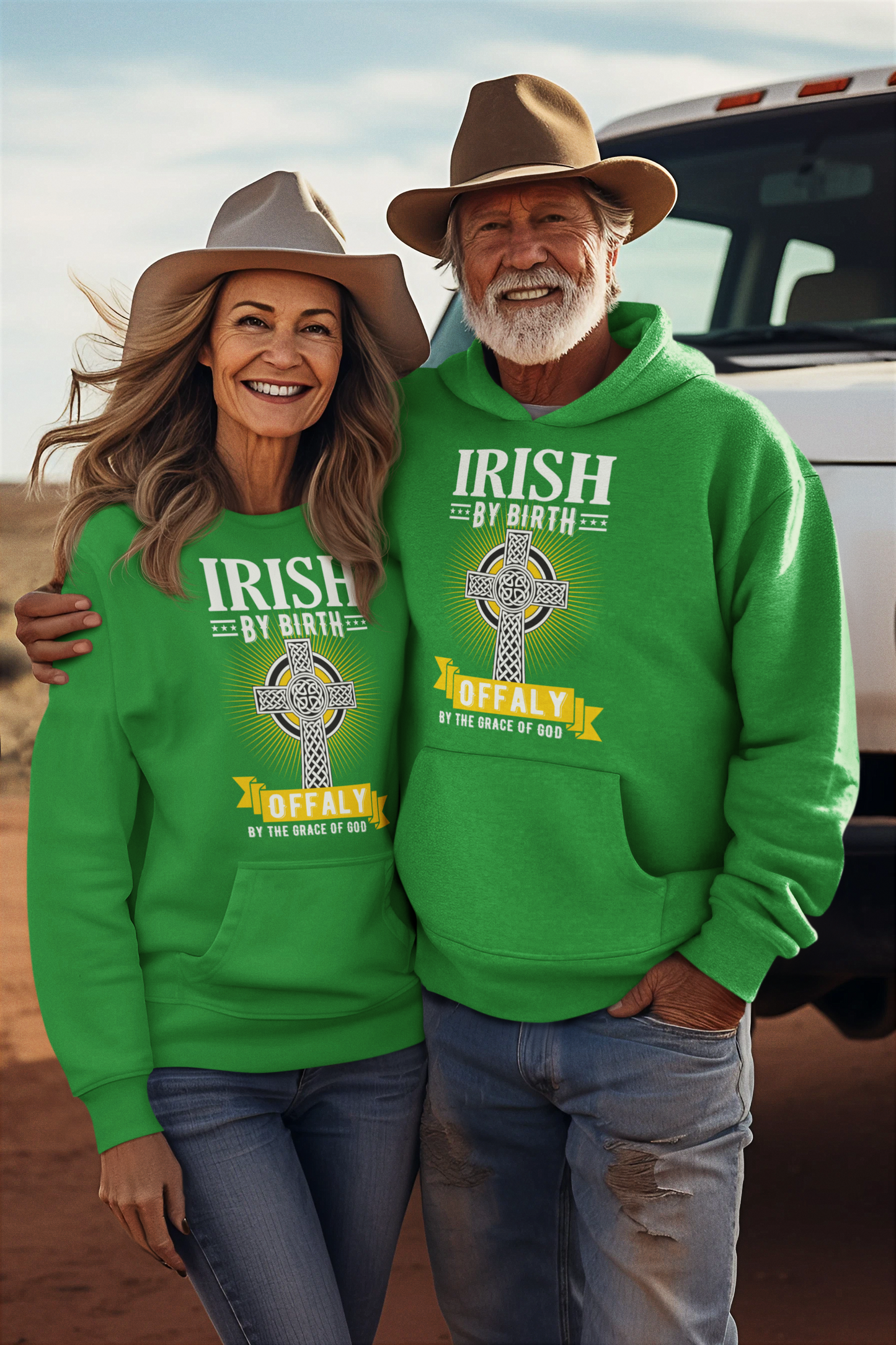 Offaly Hoodie Irish By Birth Classic Adult Hoodie