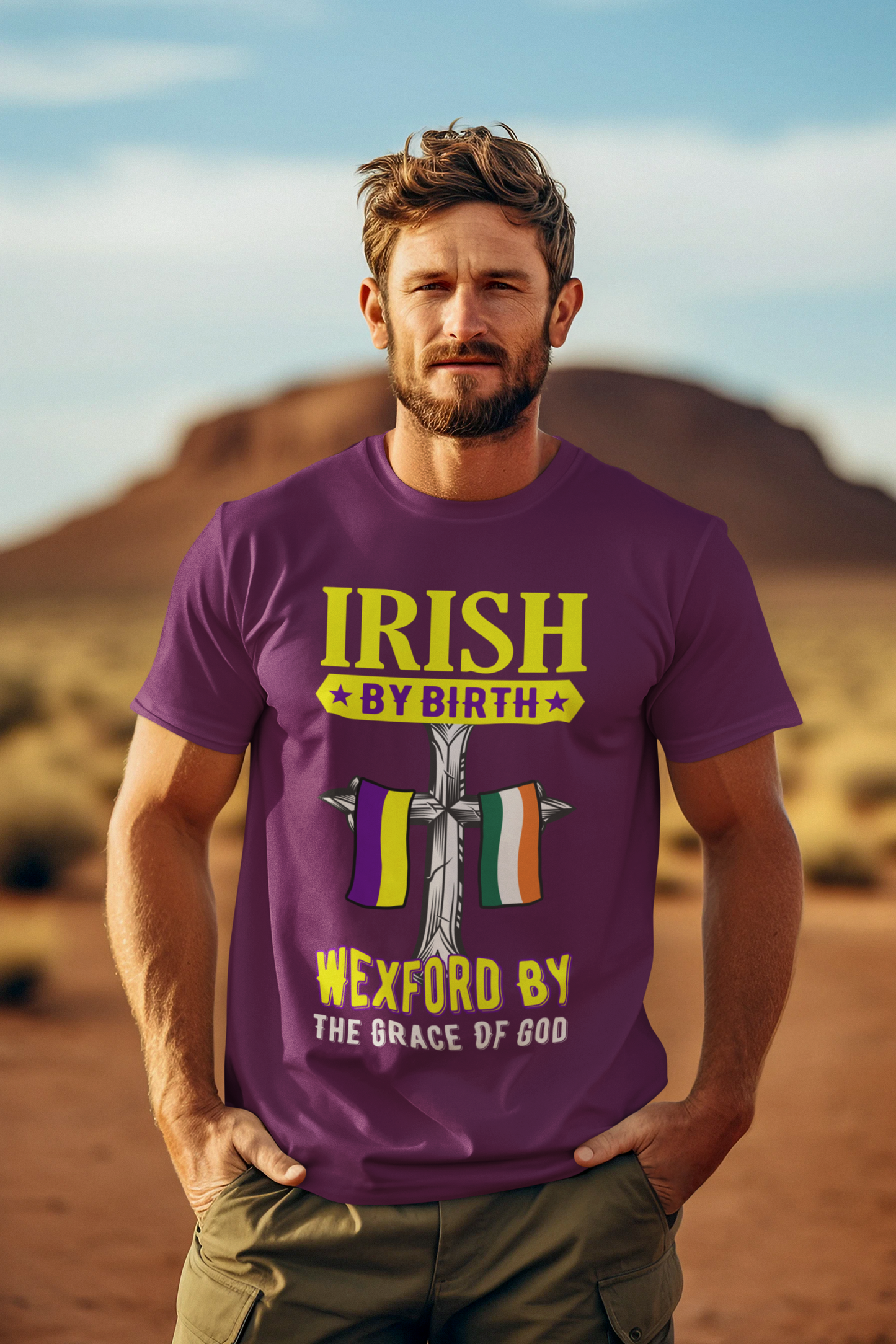 County Wexford Irish Classic Heavy Cotton Adult T-Shirt