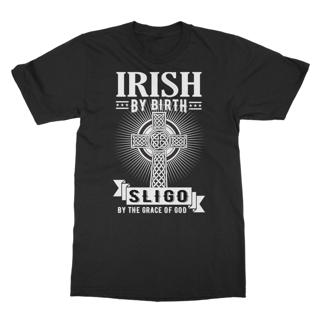 Sligo Irish By Birth Classic Heavy Cotton Adult T-Shirt