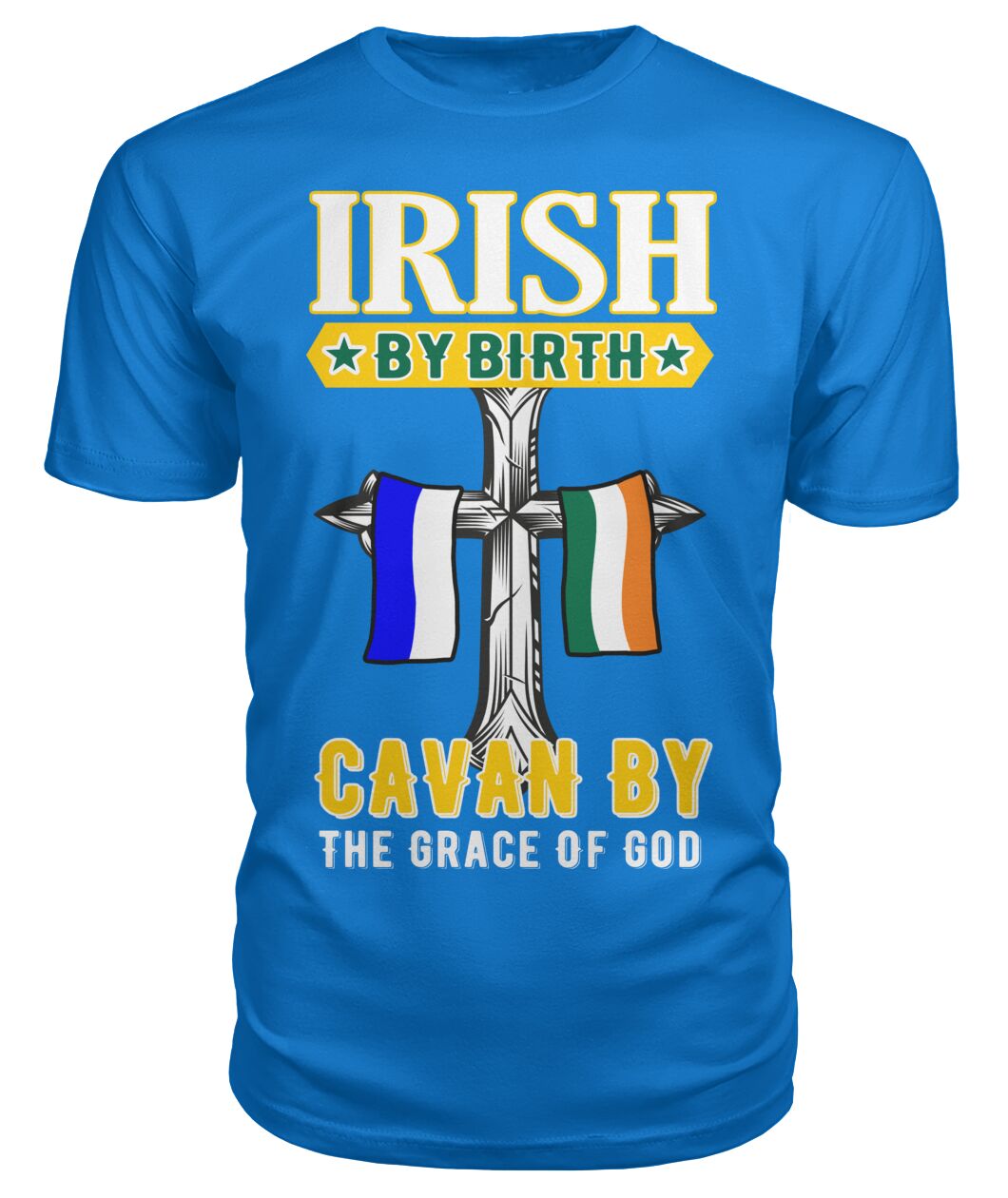 County Cavan Irish By Birth Classic Heavy Cotton Adult T-Shirt