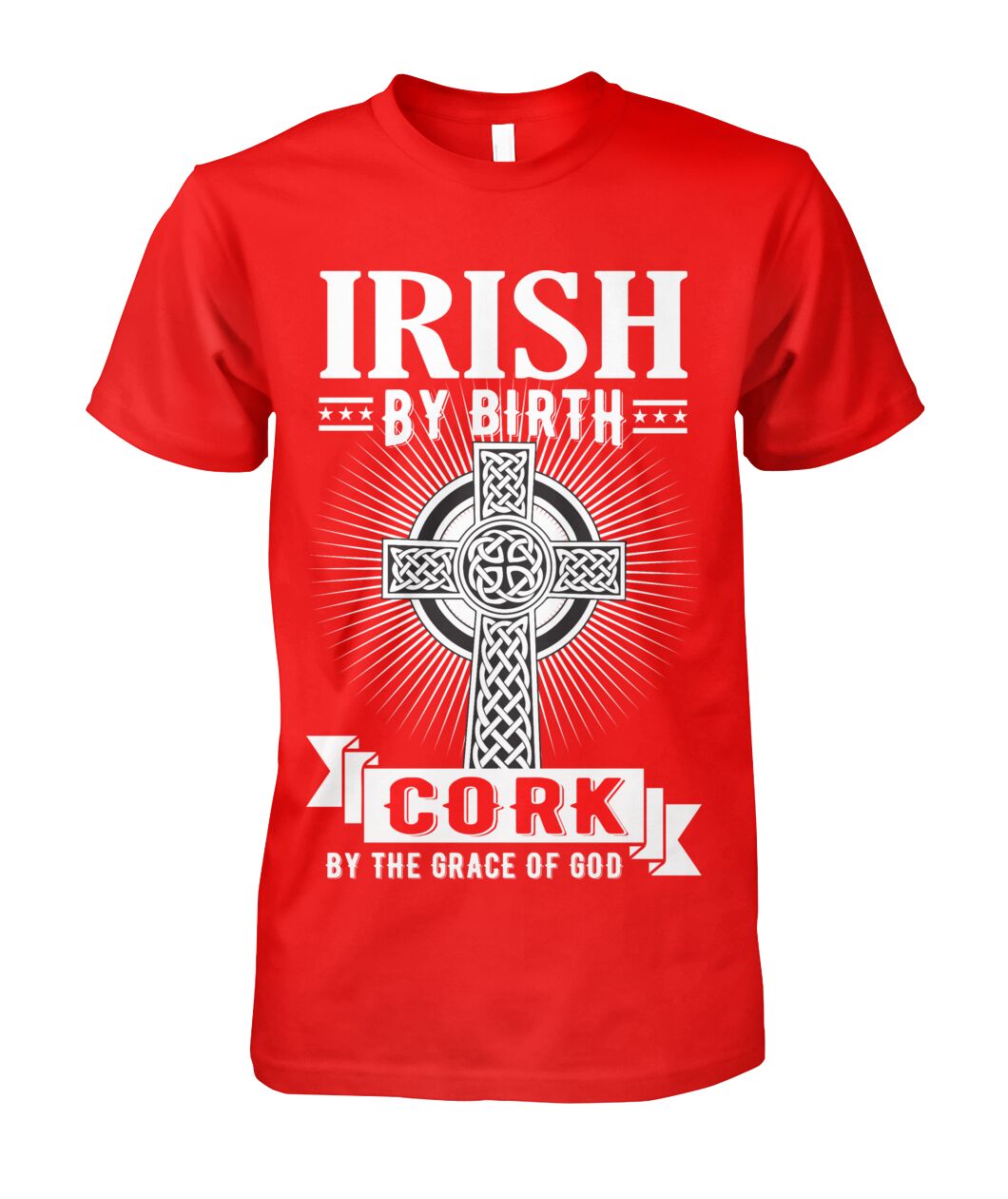 Cork Irish By Birth Classic Heavy Cotton Adult Unisex T-Shirt