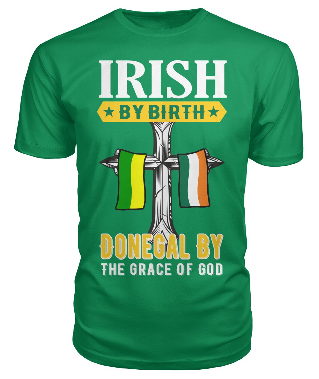 Donegal Irish By Birth Classic Heavy Cotton Adult T-Shirt
