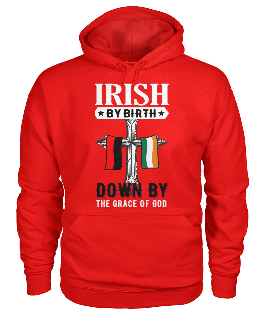 County Down Irish By Birth Classic Adult Hoodie