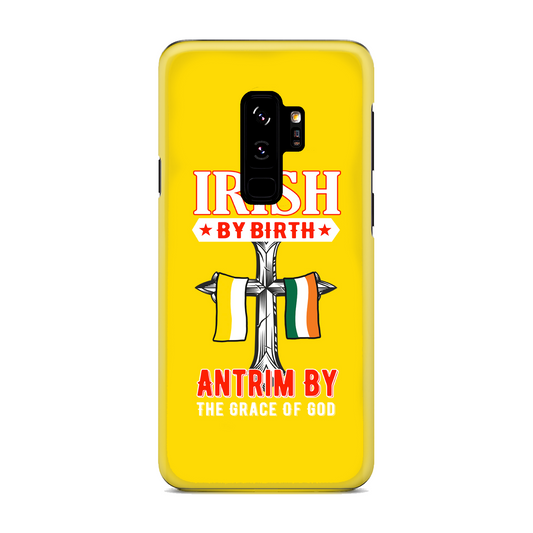 Antrim Irish By Birth Antrim By The Grace Of God Celtic Cross Phone Case
