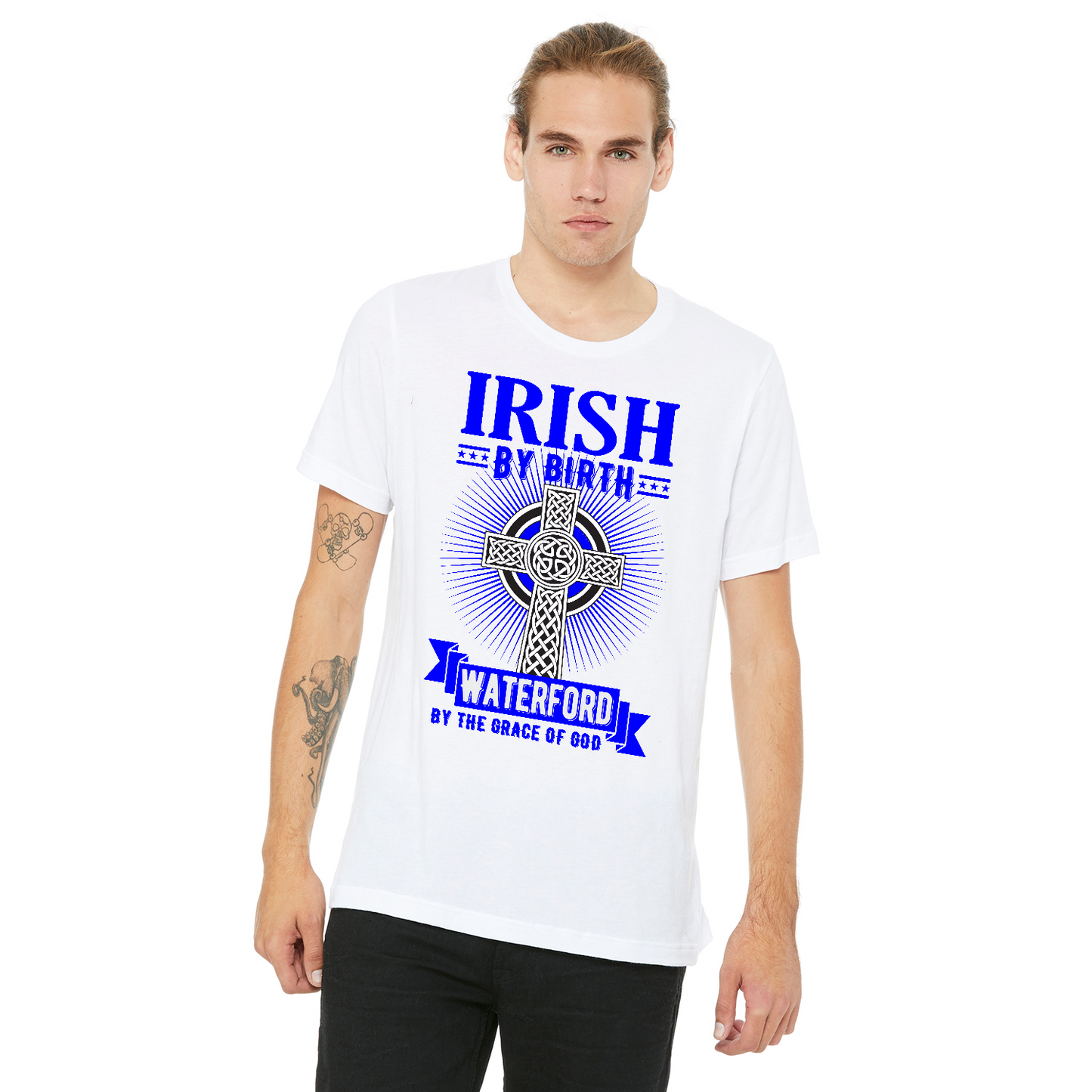 Irish By Birth Waterford By The Grace Of God T Shirt Celtic Cross T Shirt