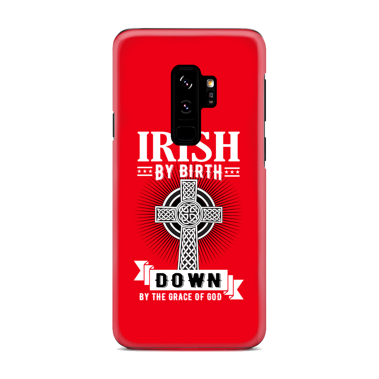 Irish By Birth Down By The Grace Of God Celtic Cross Phone Case
