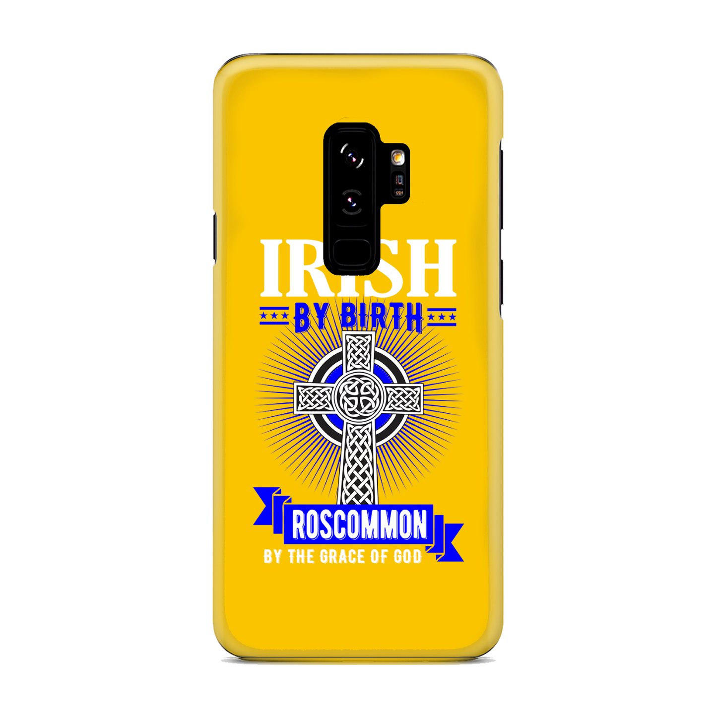Irish By Birth Roscommon By The Grace Of God Phone Case Celtic Cross Phone Case