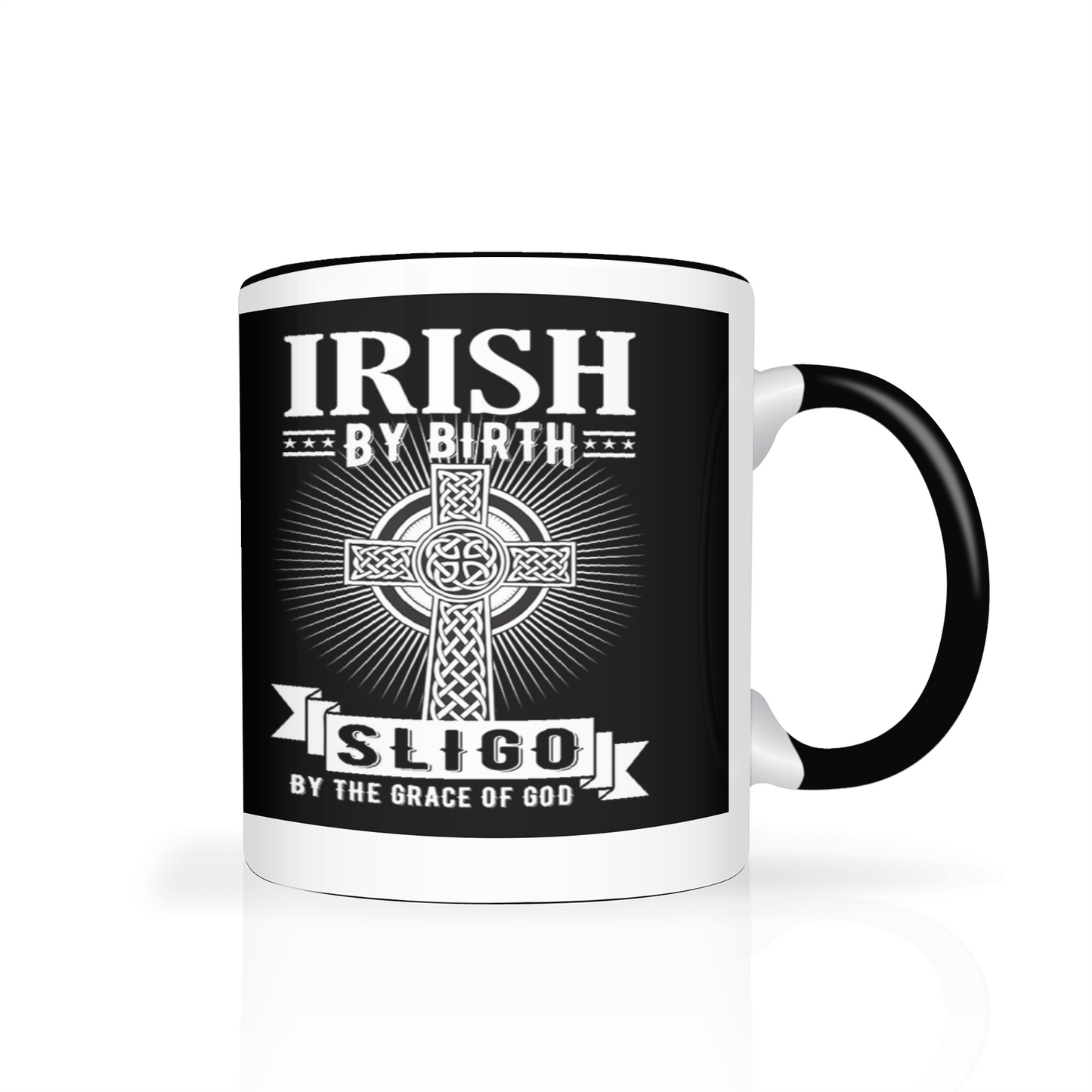 Irish By Birth Sligo By The Grace Of God Mug Celtic Cross Mug