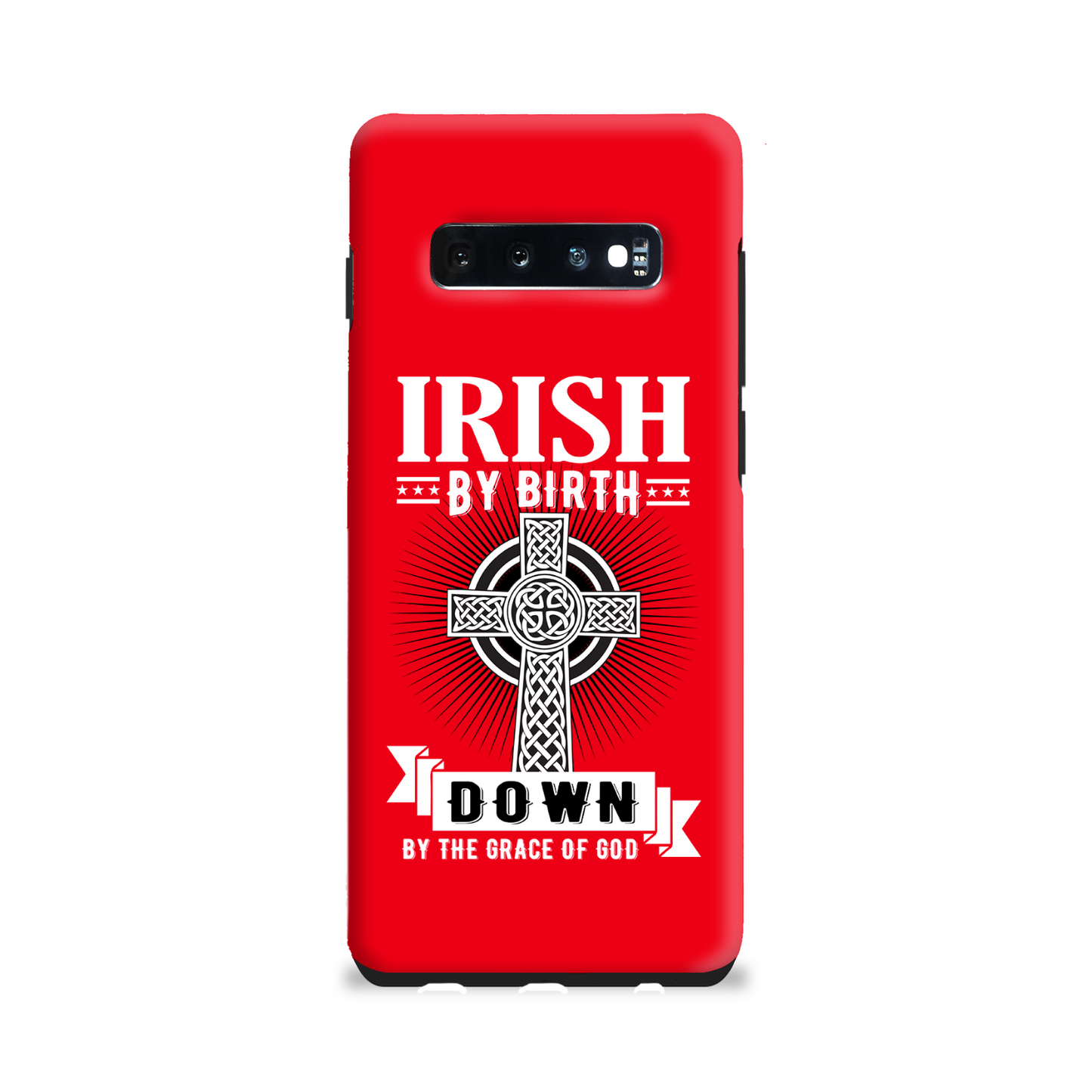 Irish By Birth Down By The Grace Of God Celtic Cross Phone Case