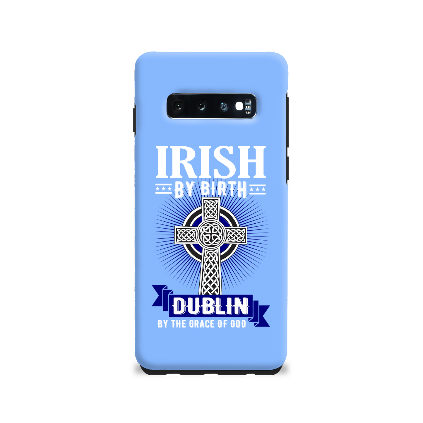 Irish By Birth Dublin By The Grace Of God Celtic Cross Phone Case