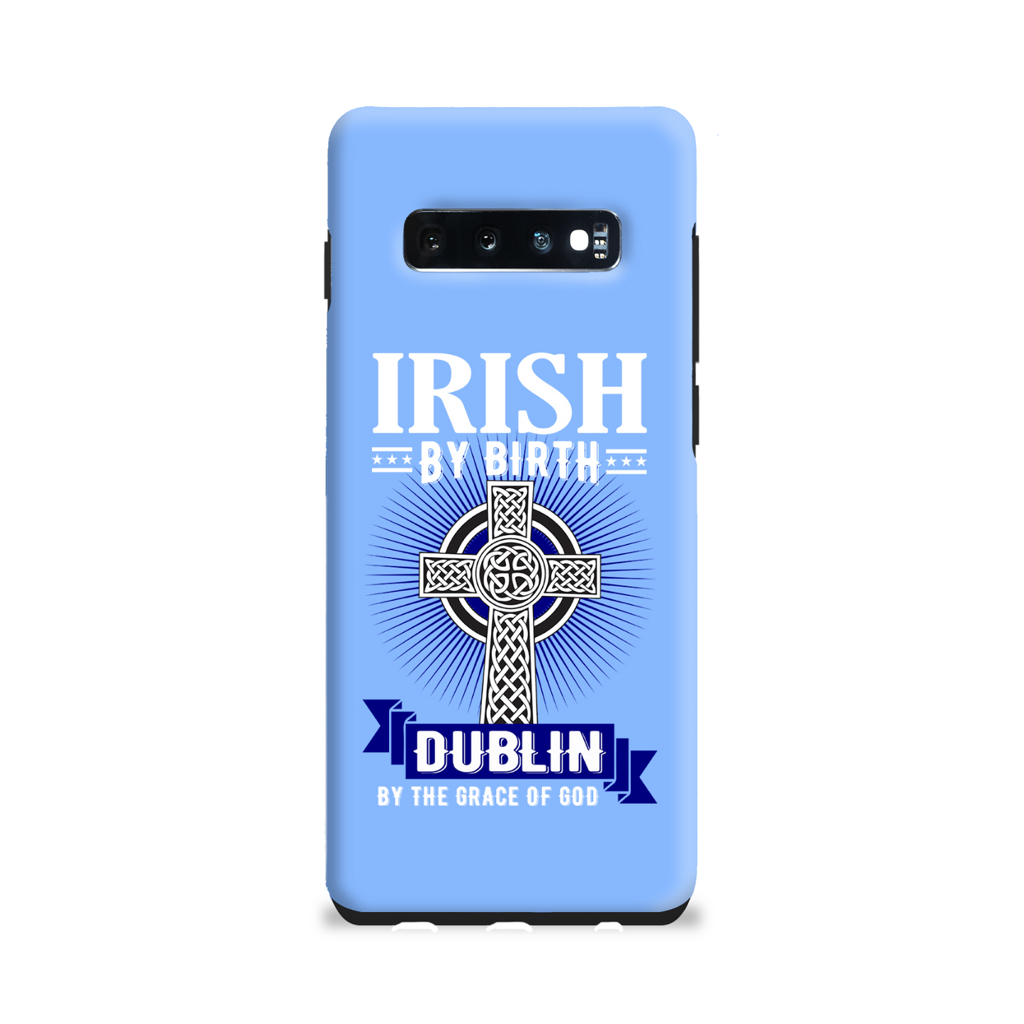 Irish By Birth Dublin By The Grace Of God Celtic Cross Phone Case