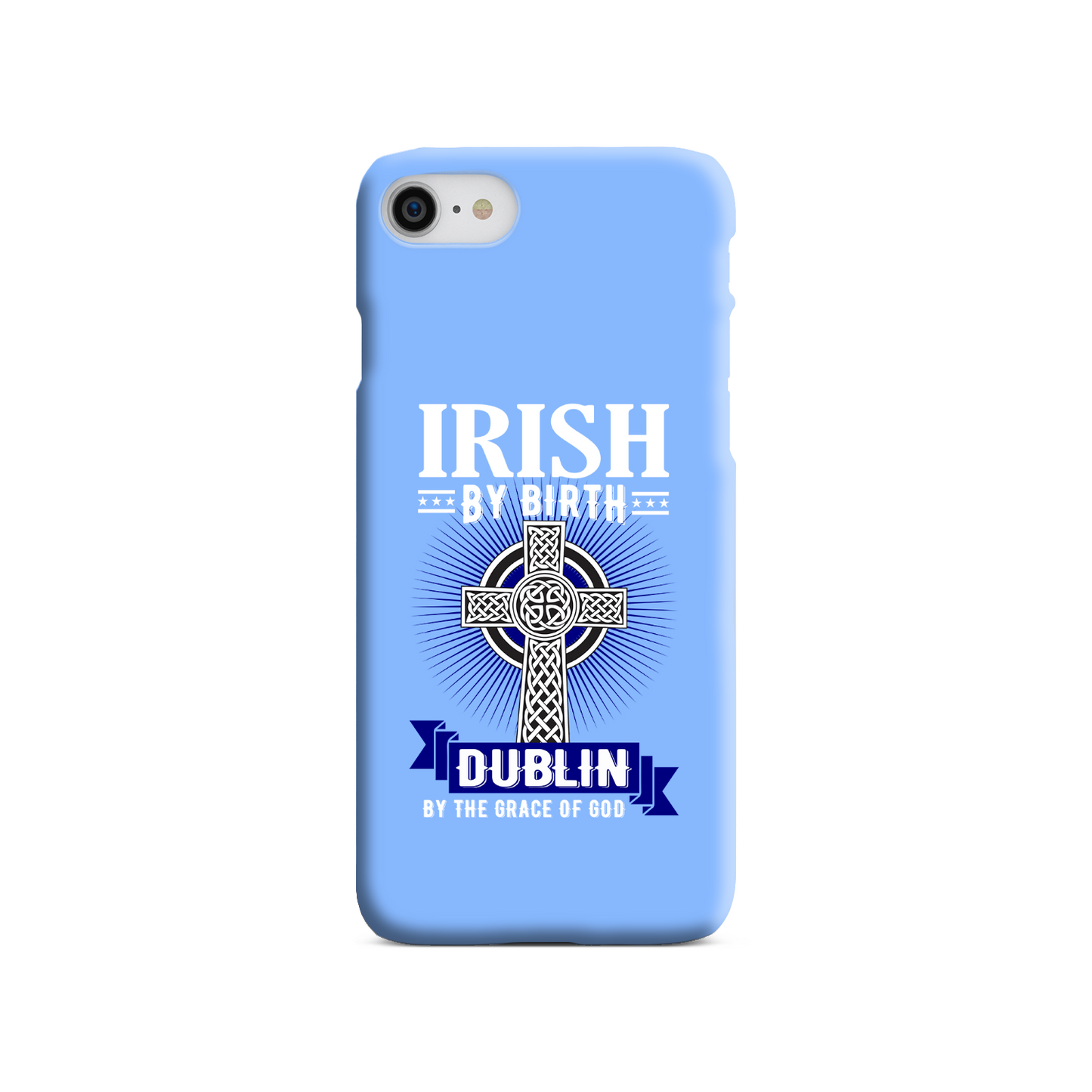 Irish By Birth Dublin By The Grace Of God Celtic Cross Phone Case