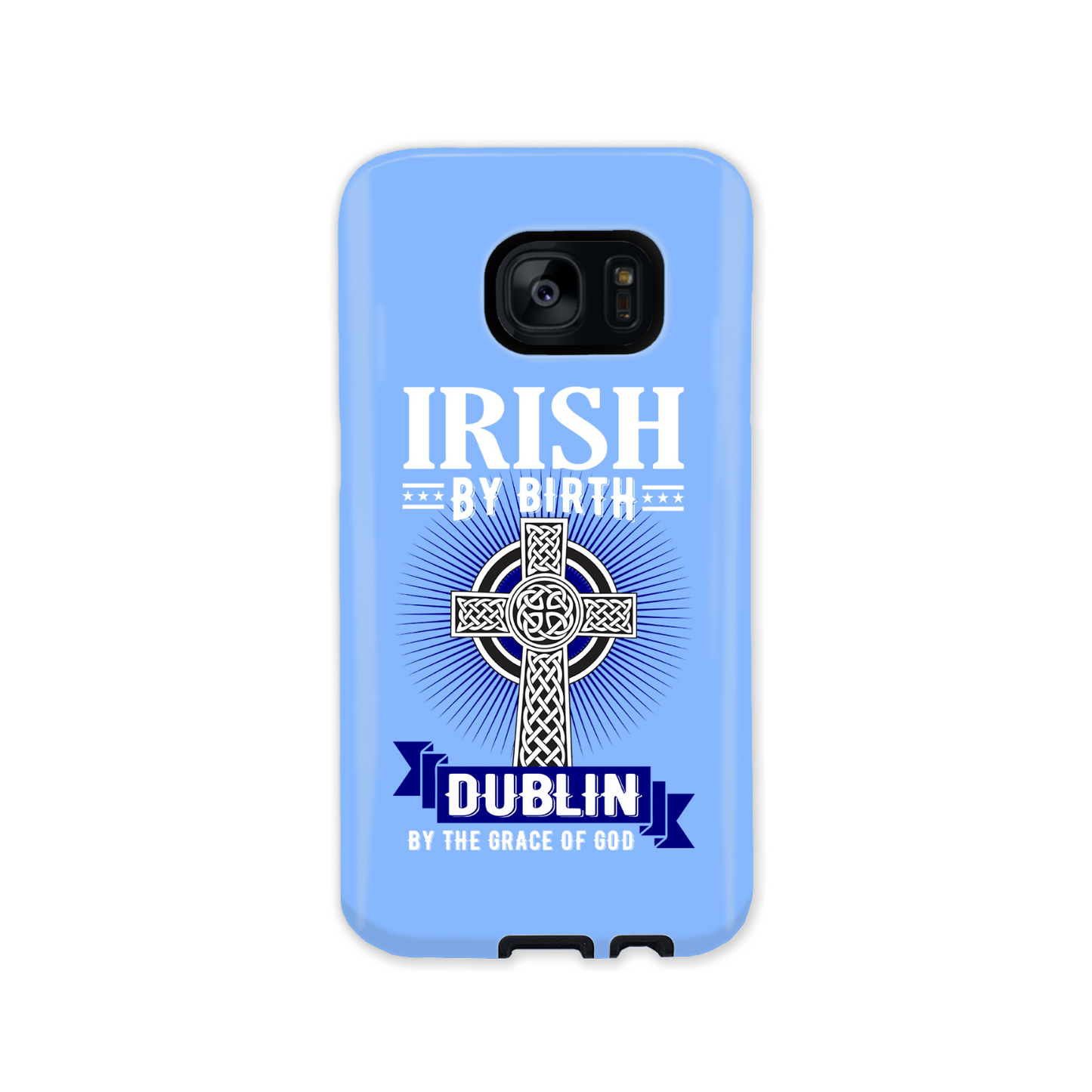 Irish By Birth Dublin By The Grace Of God Celtic Cross Phone Case
