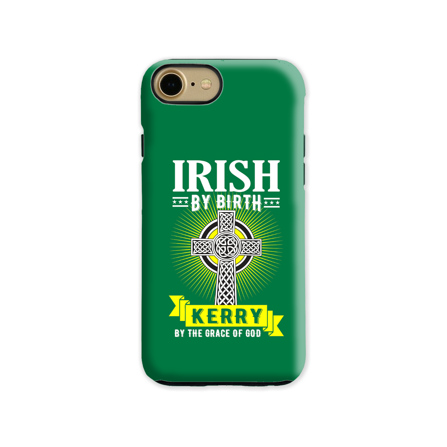 Irish By Birth Kerry By The Grace Of God Celtic Cross Phone Case