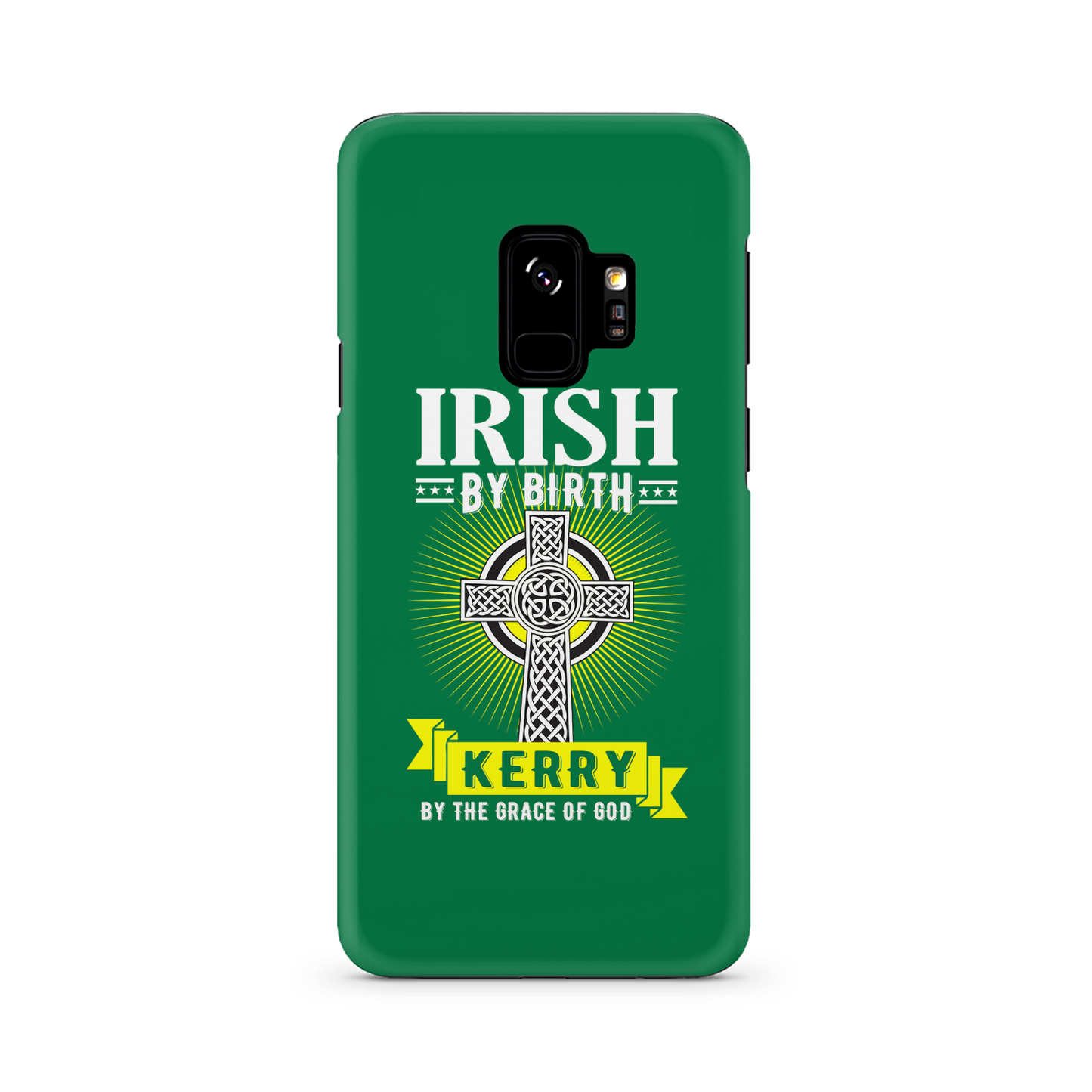 Irish By Birth Kerry By The Grace Of God Celtic Cross Phone Case