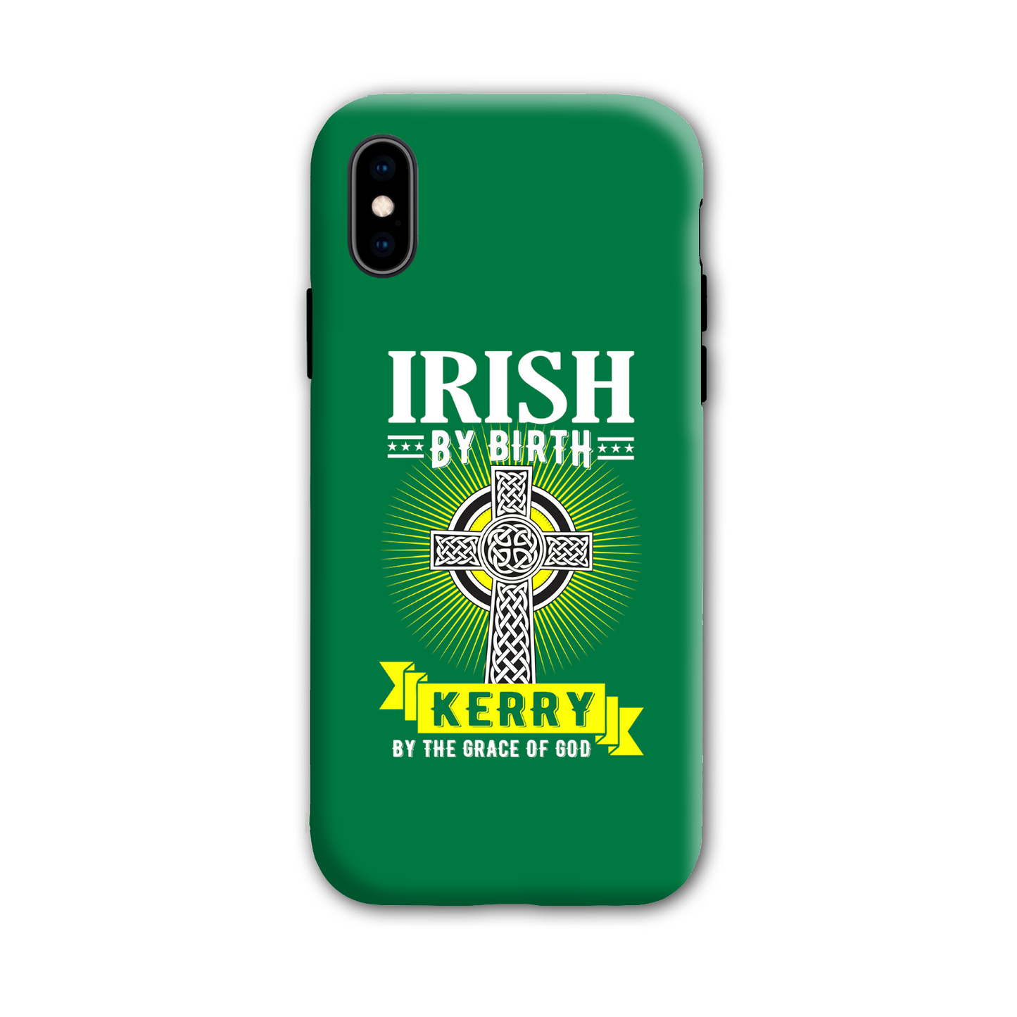 Irish By Birth Kerry By The Grace Of God Celtic Cross Phone Case