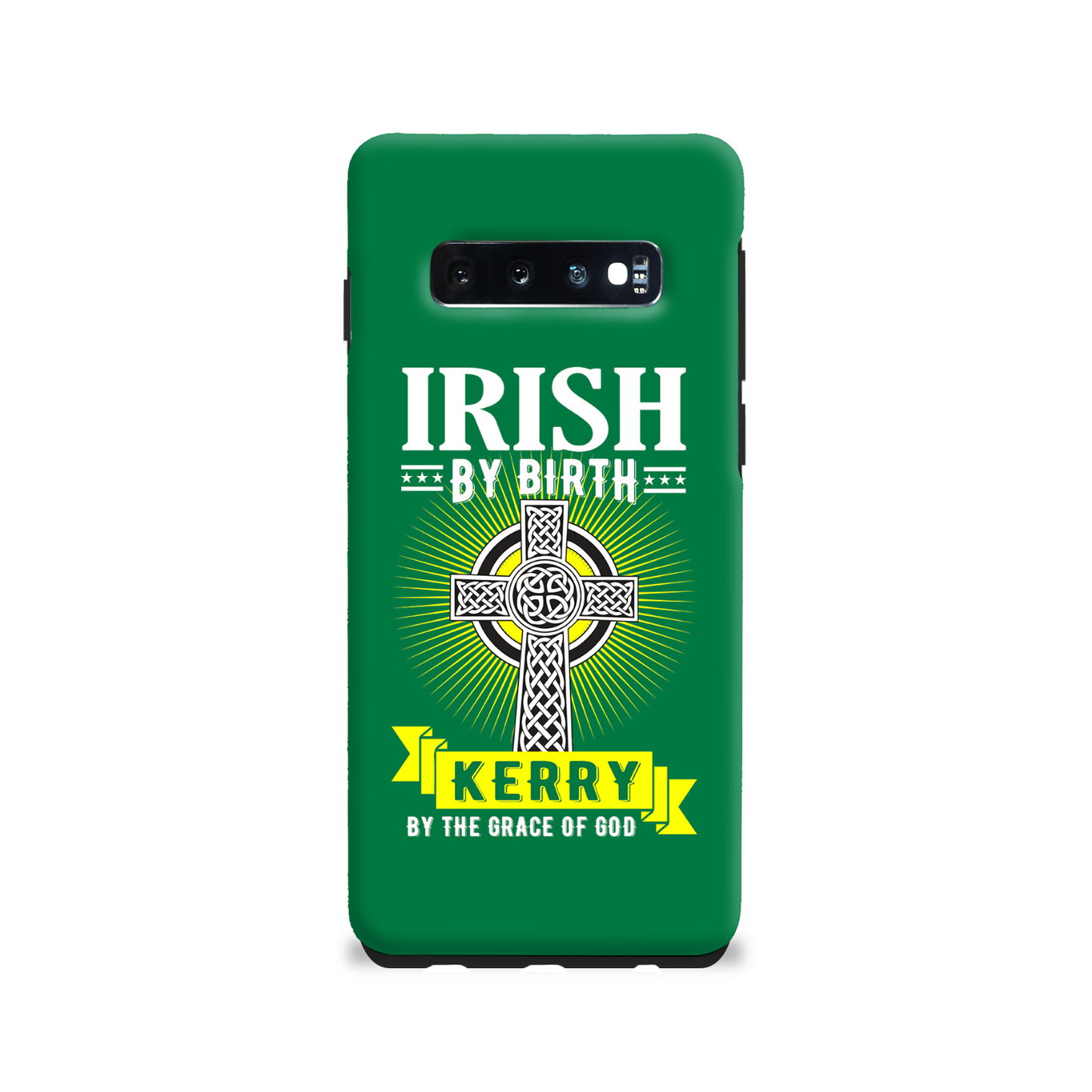 Irish By Birth Kerry By The Grace Of God Celtic Cross Phone Case