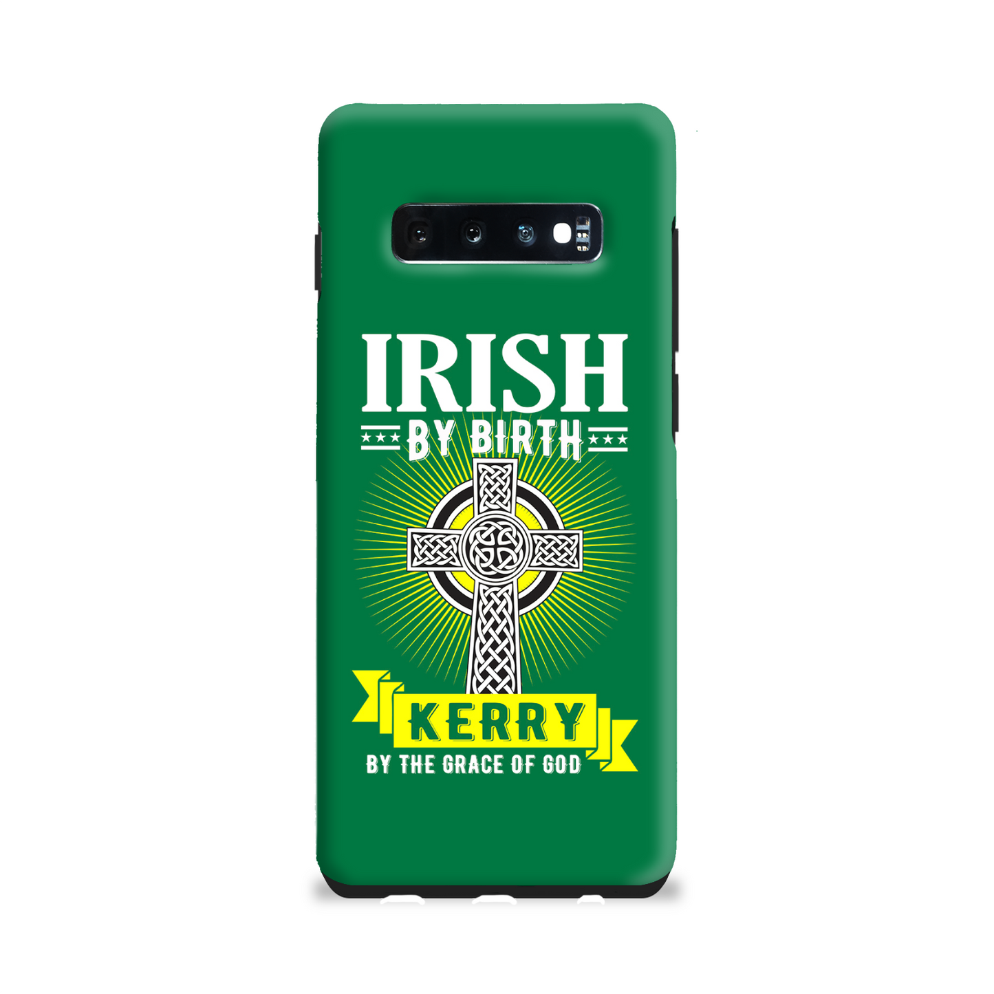 Irish By Birth Kerry By The Grace Of God Celtic Cross Phone Case