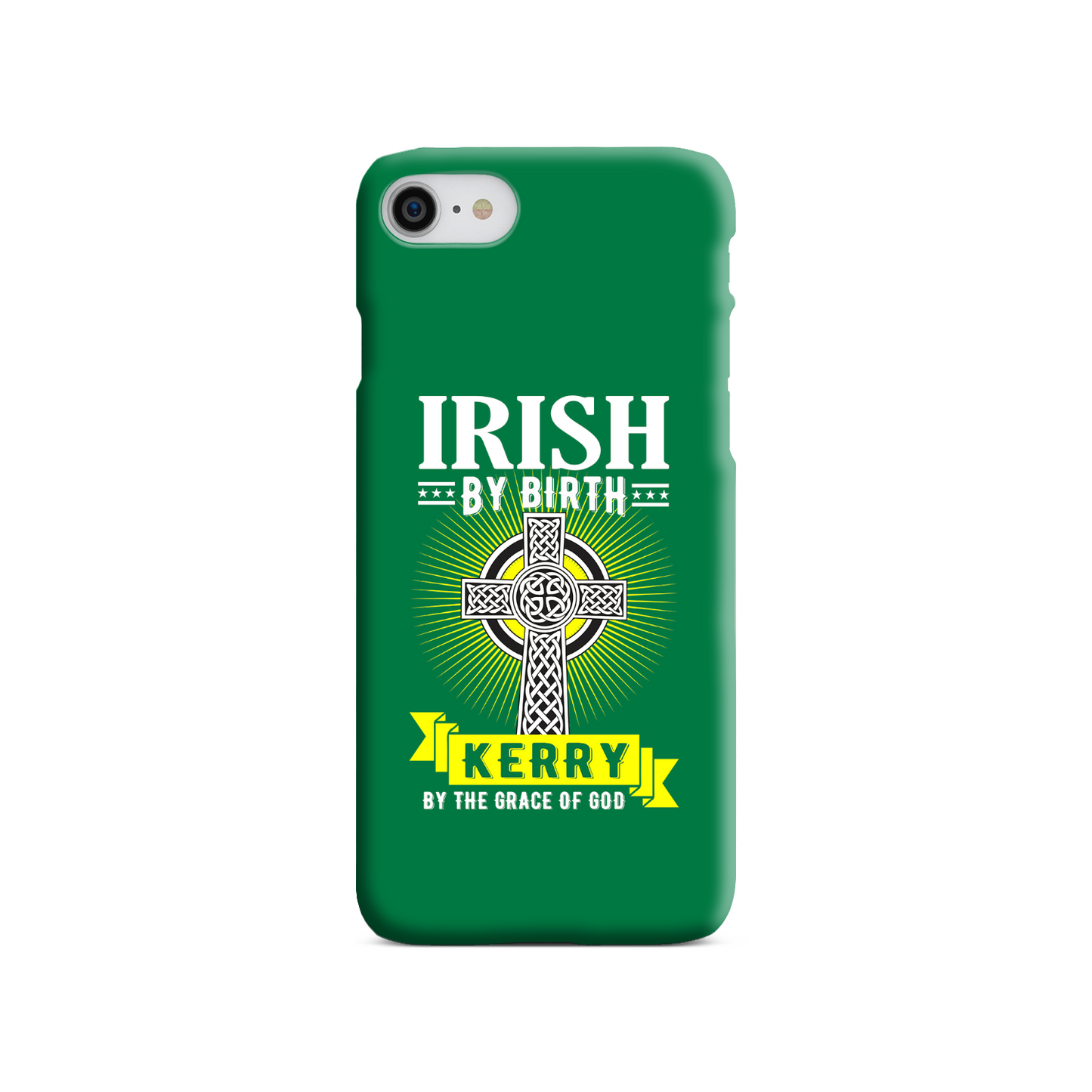 Irish By Birth Kerry By The Grace Of God Celtic Cross Phone Case