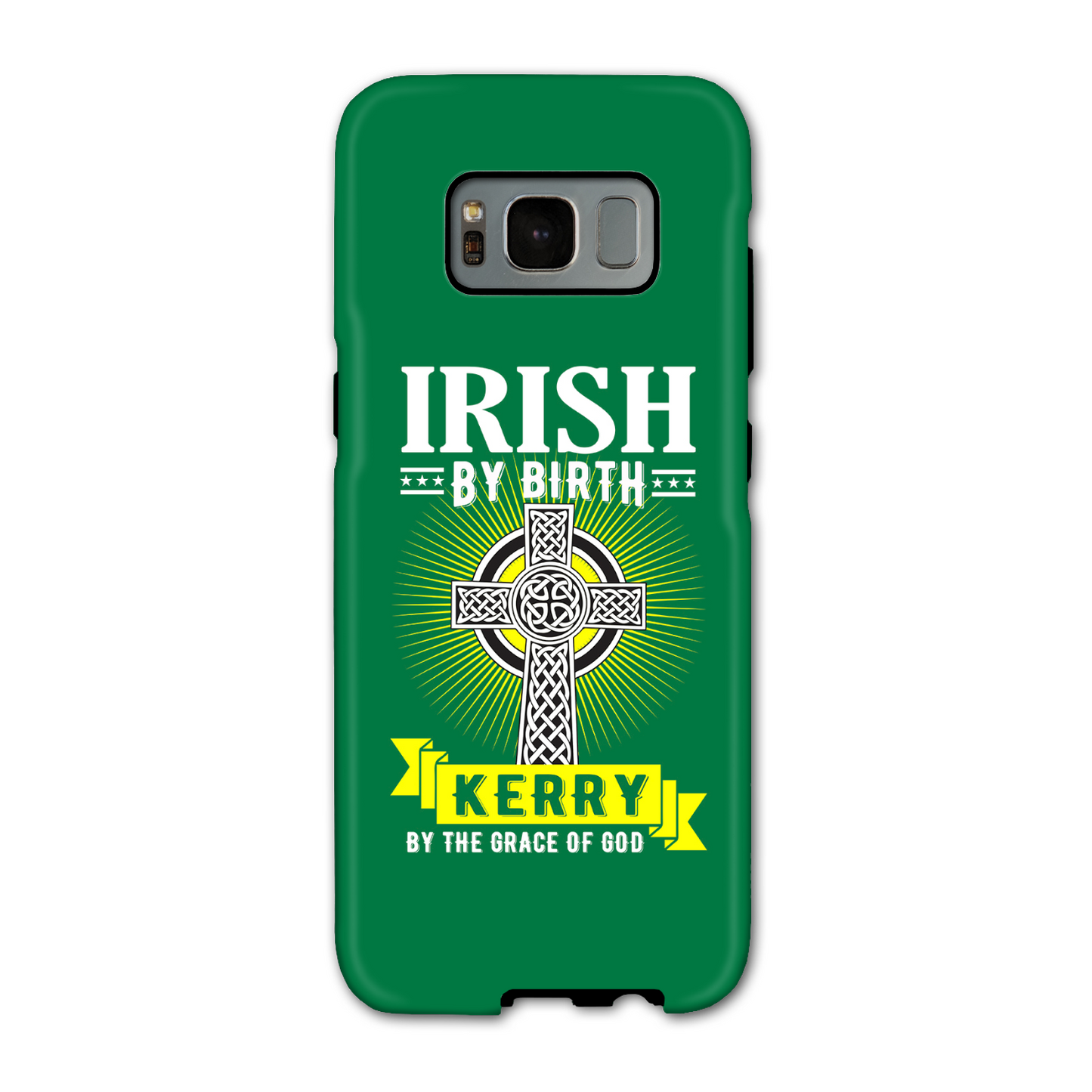 Irish By Birth Kerry By The Grace Of God Celtic Cross Phone Case