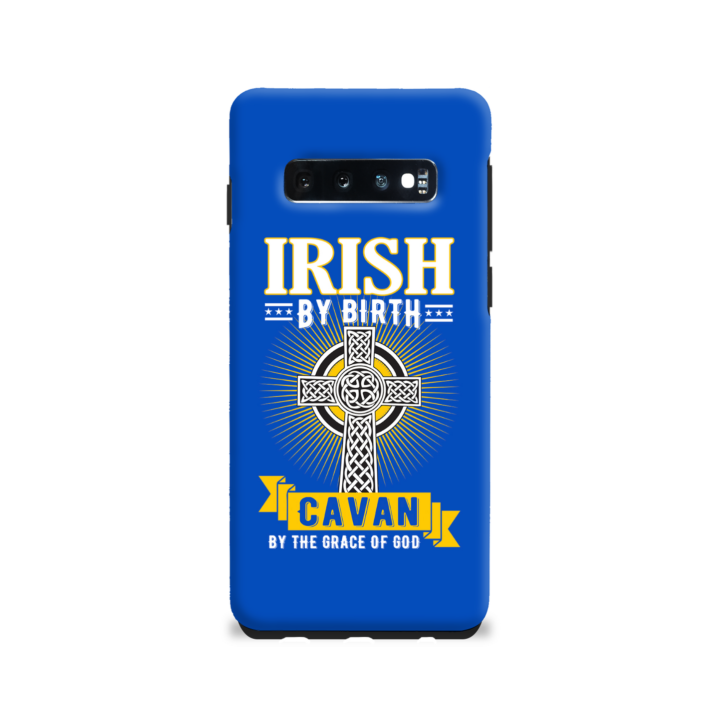 Irish By Birth Cavan By The Grace Of God Phone Case Celtic Cross