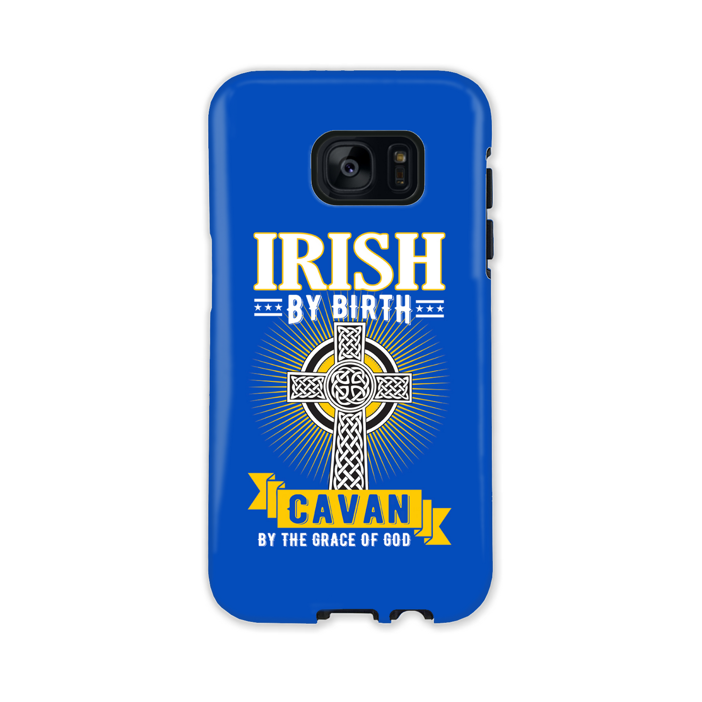 Irish By Birth Cavan By The Grace Of God Phone Case Celtic Cross