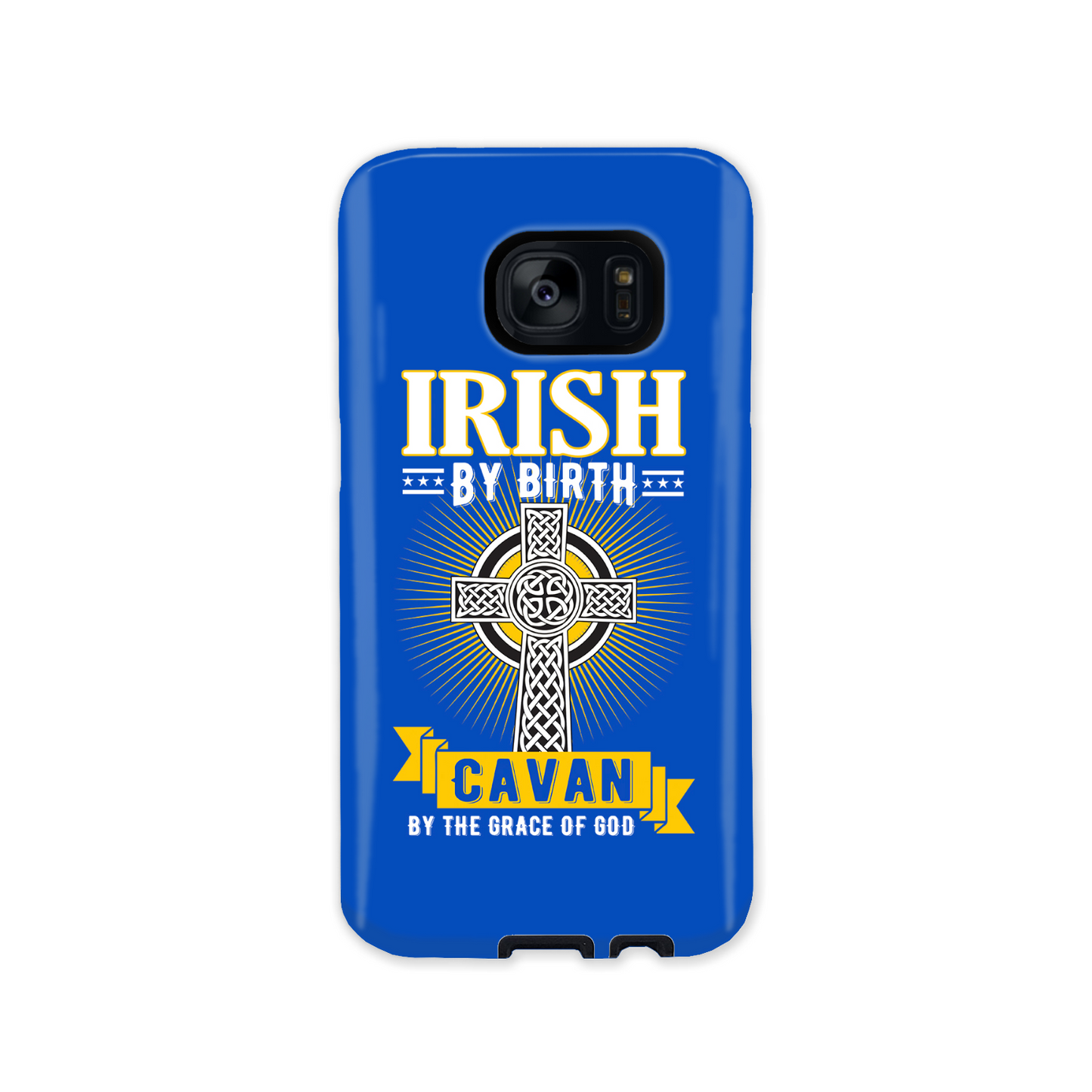 Irish By Birth Cavan By The Grace Of God Phone Case Celtic Cross