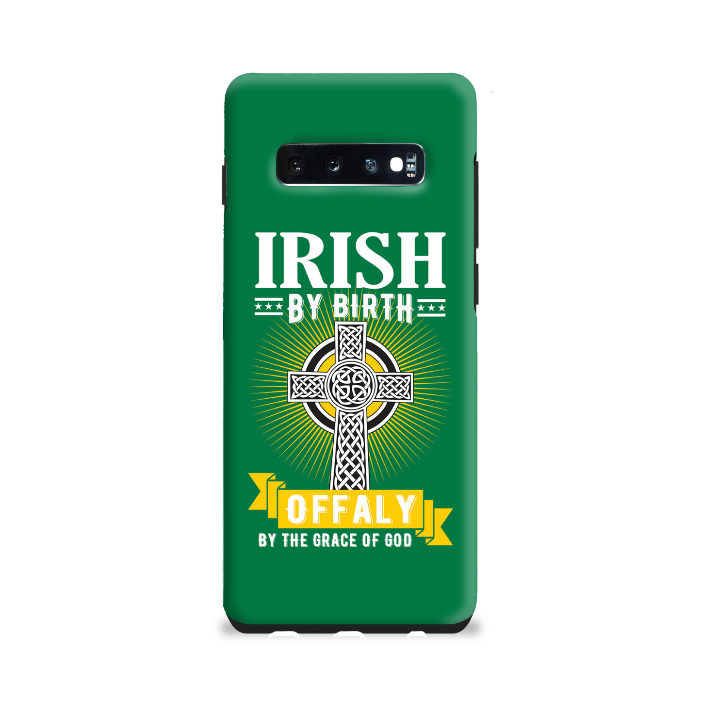 Irish By Birth Offaly By The Grace Of God Phone Case Celtic Cross Phone Case