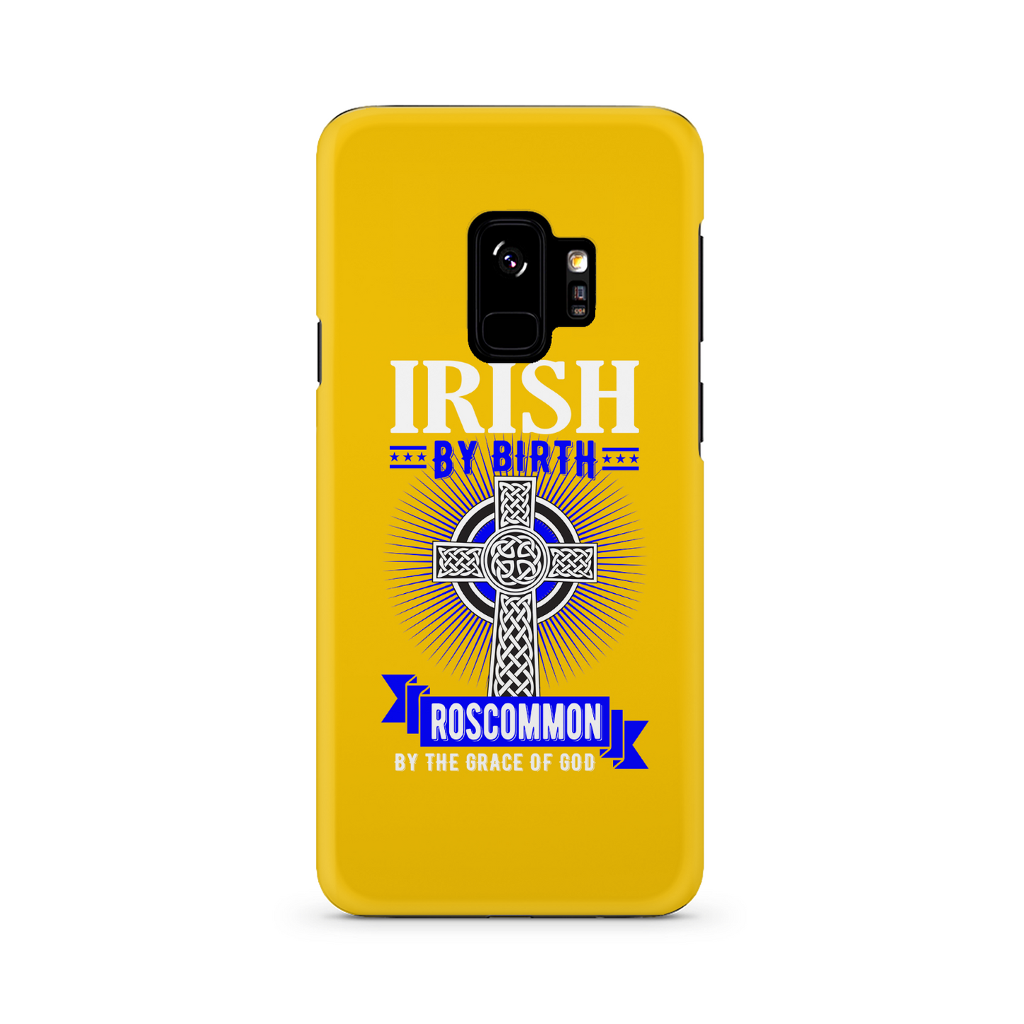 Irish By Birth Roscommon By The Grace Of God Phone Case Celtic Cross Phone Case