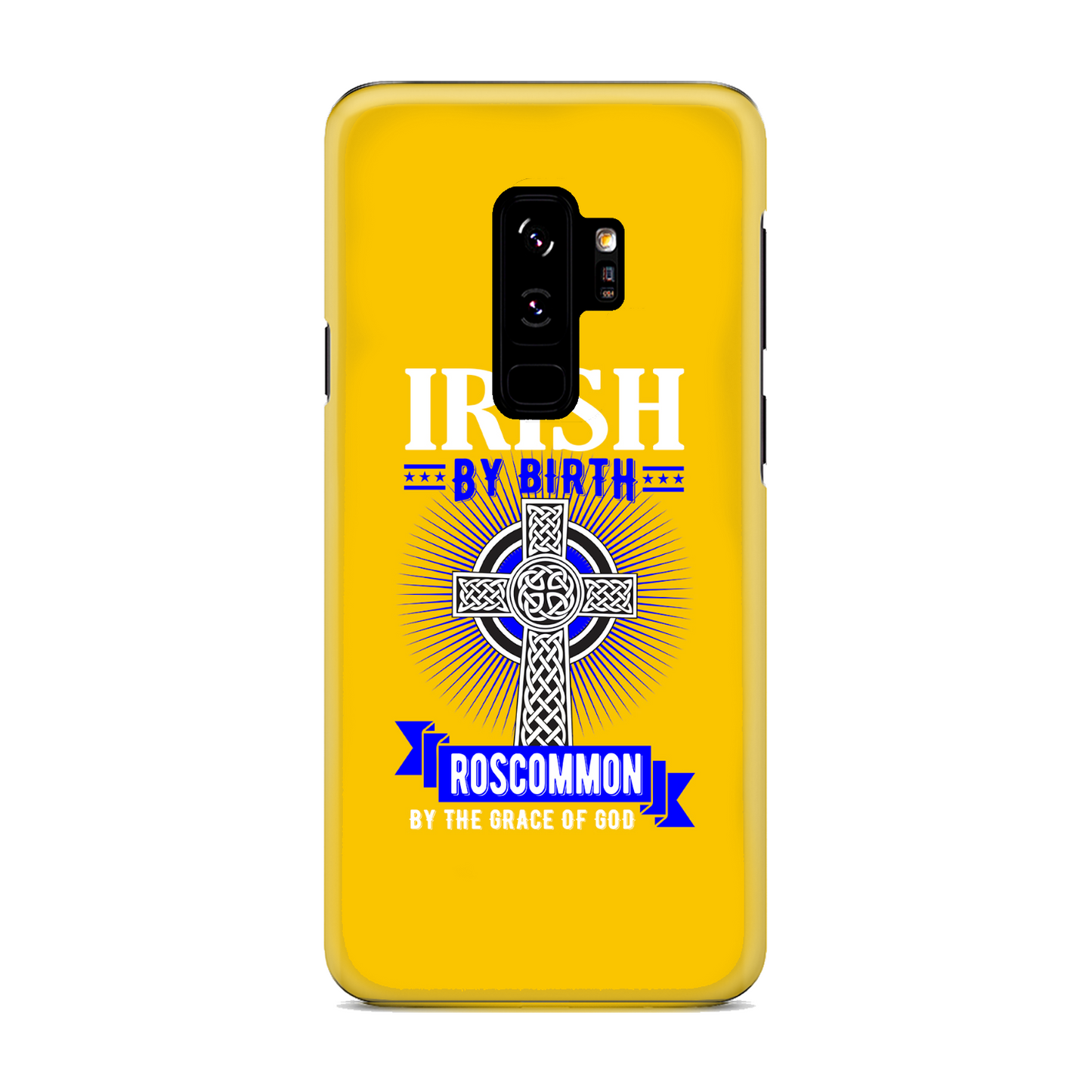 Irish By Birth Roscommon By The Grace Of God Phone Case Celtic Cross Phone Case