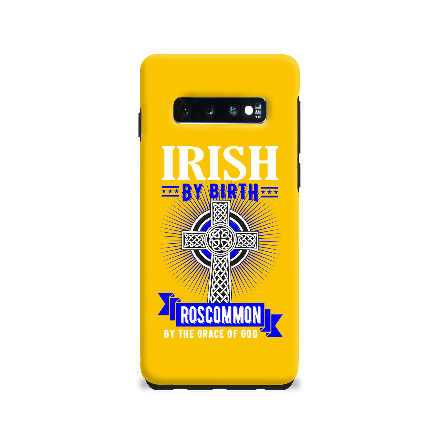 Irish By Birth Roscommon By The Grace Of God Phone Case Celtic Cross Phone Case