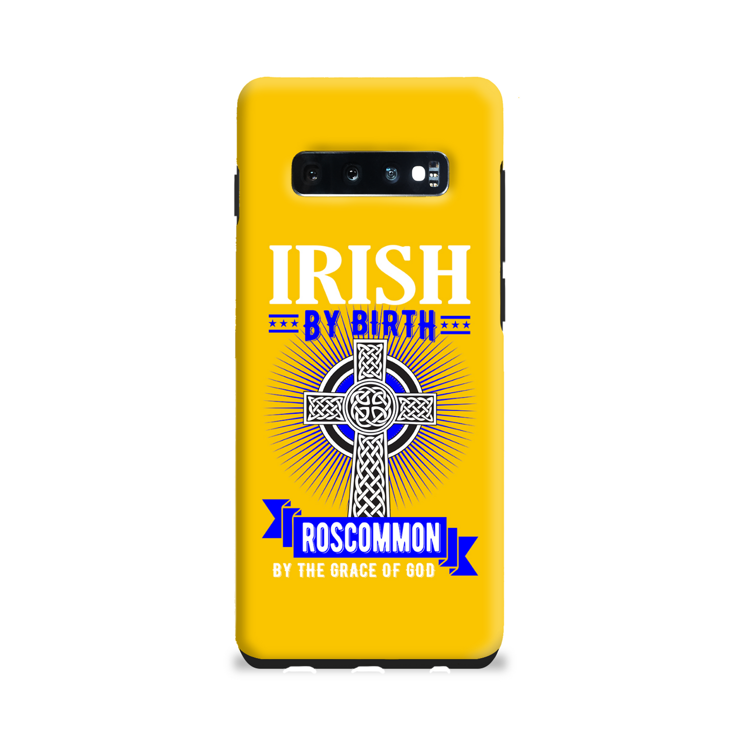 Irish By Birth Roscommon By The Grace Of God Phone Case Celtic Cross Phone Case