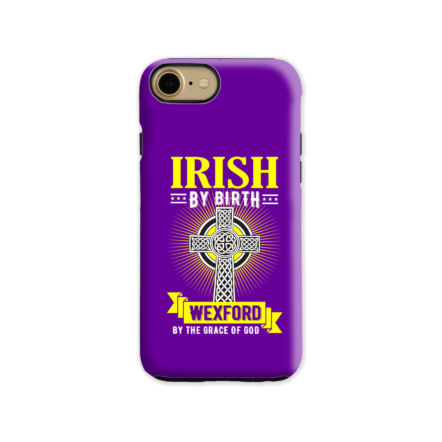 Irish By Birth Wexford By The Grace Of God Phone Case Celtic Cross Phone Case