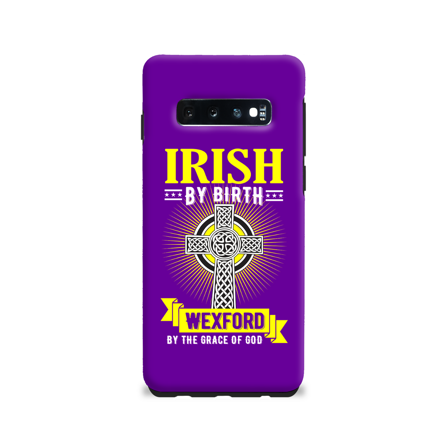 Irish By Birth Wexford By The Grace Of God Phone Case Celtic Cross Phone Case