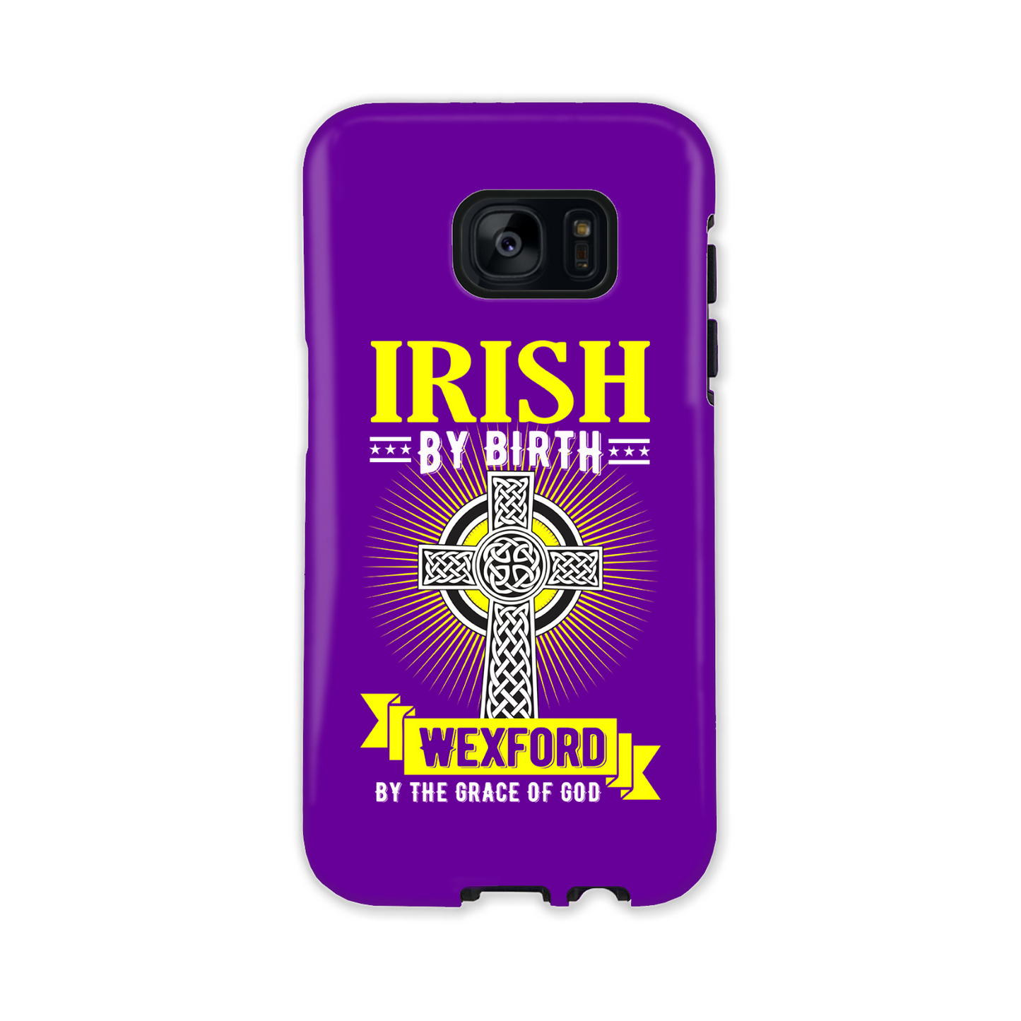 Irish By Birth Wexford By The Grace Of God Phone Case Celtic Cross Phone Case